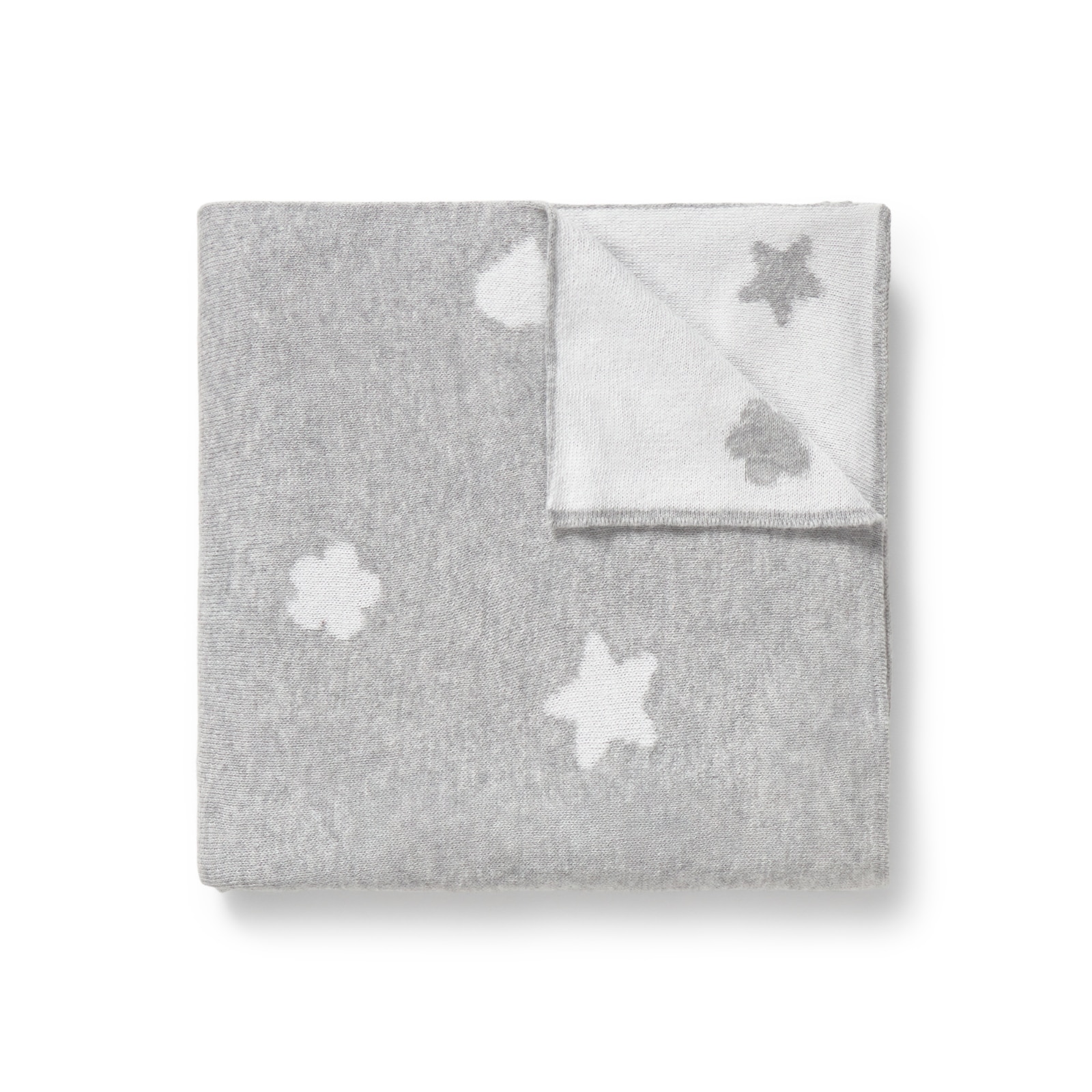 Manta para mini cuna o cuna 78x104 cm Tous Baby con multi motivos Gris-2