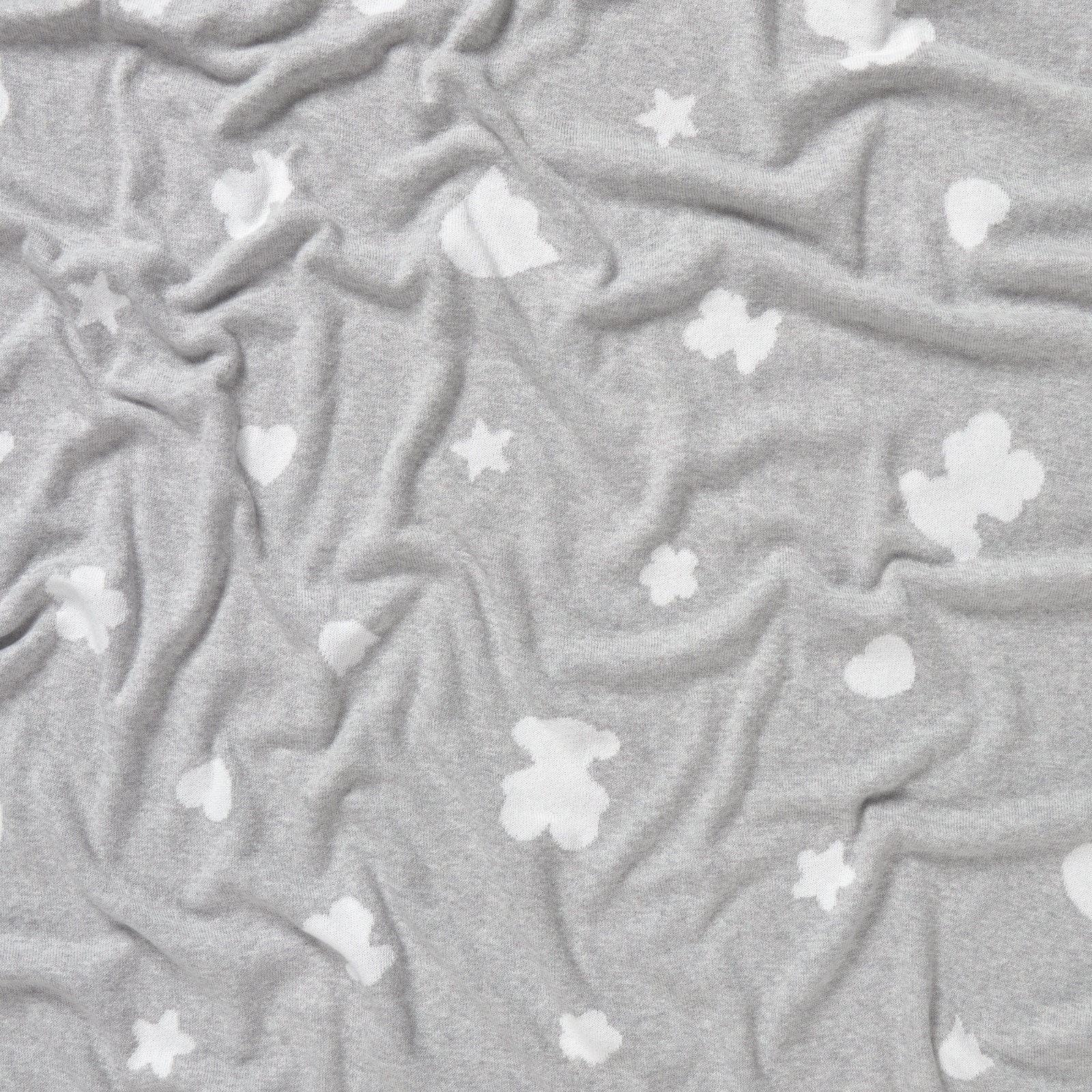 Manta para mini cuna o cuna 78x104 cm Tous Baby con multi motivos Gris-3