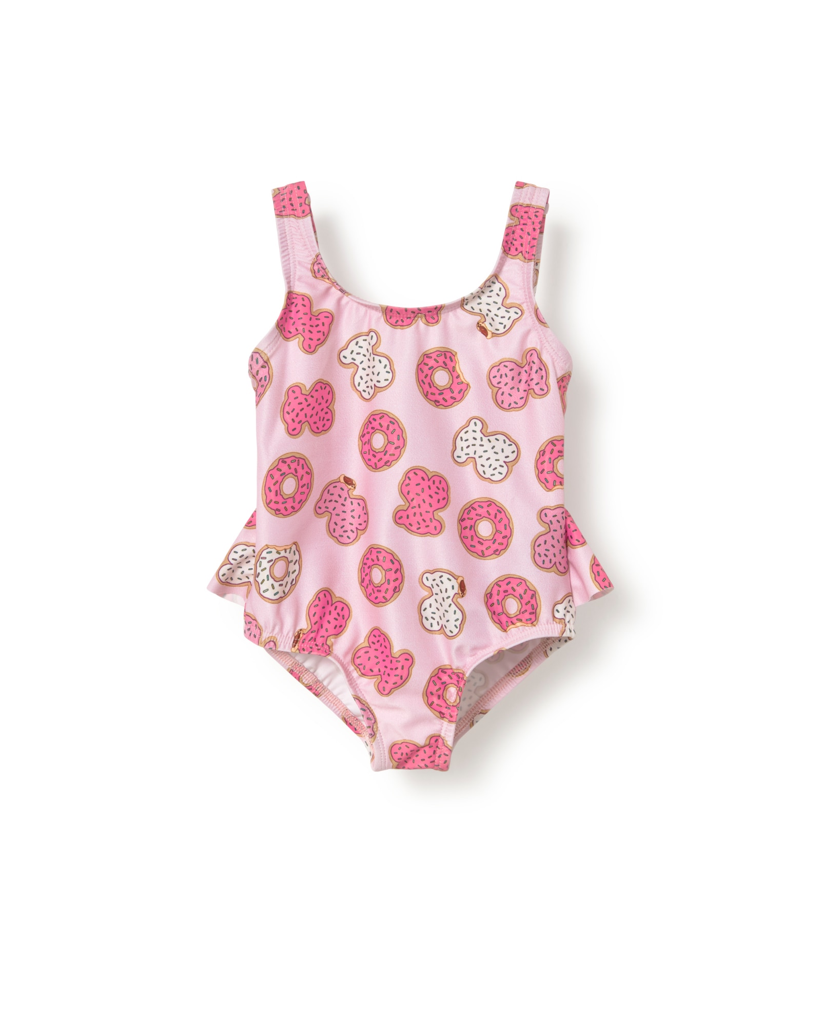 Bañador de niña con volante estampado de osos Donut - Tous - Rosa claro Rosa claro-1