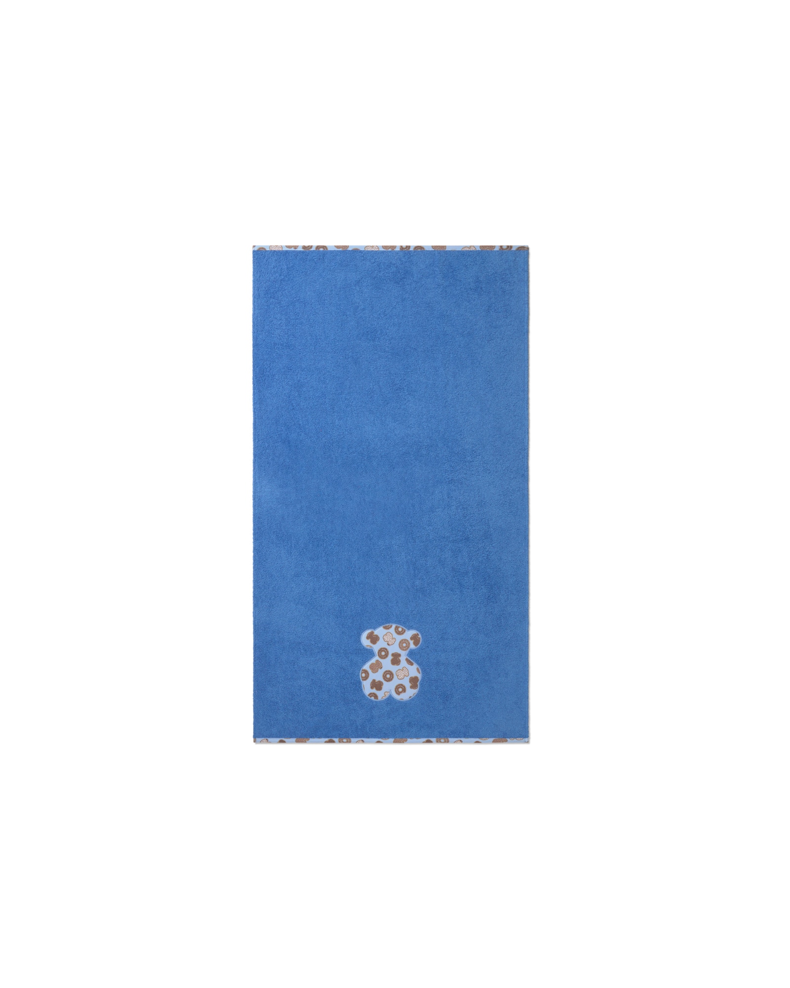 Imagen 0 de Accesorio de baño de bebé niña en rizo de algodón Donut Azul claro