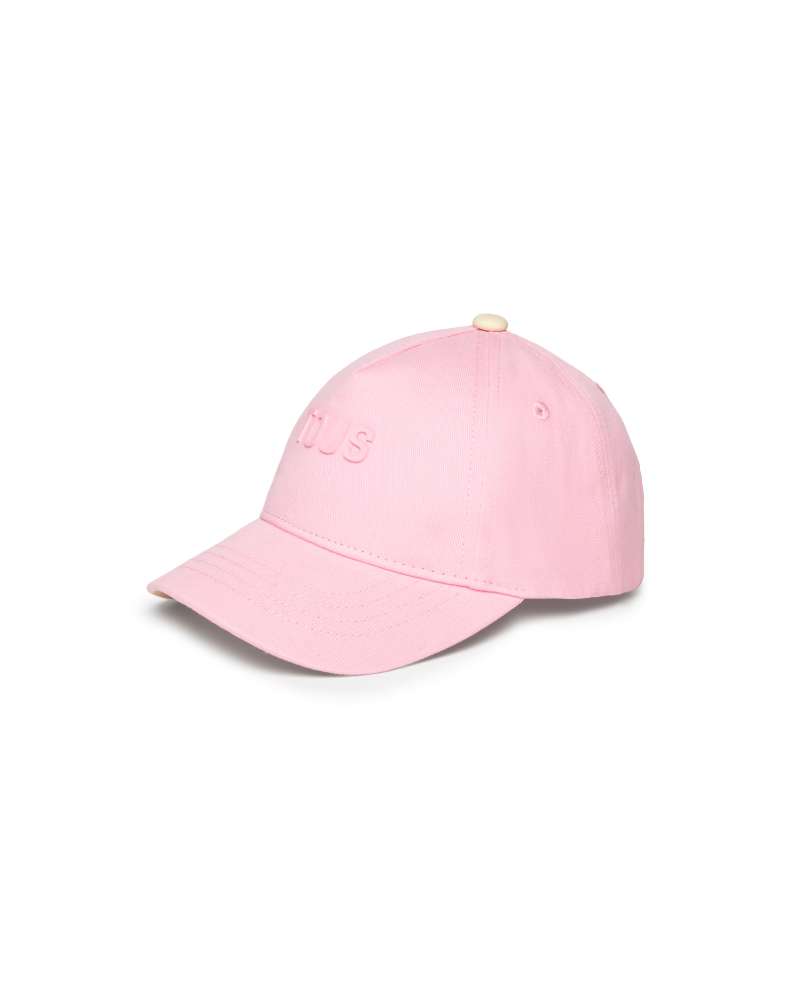 Imagen 0 de Gorra de béisbol de niña en algodón liso con logo tous engomado Rosa