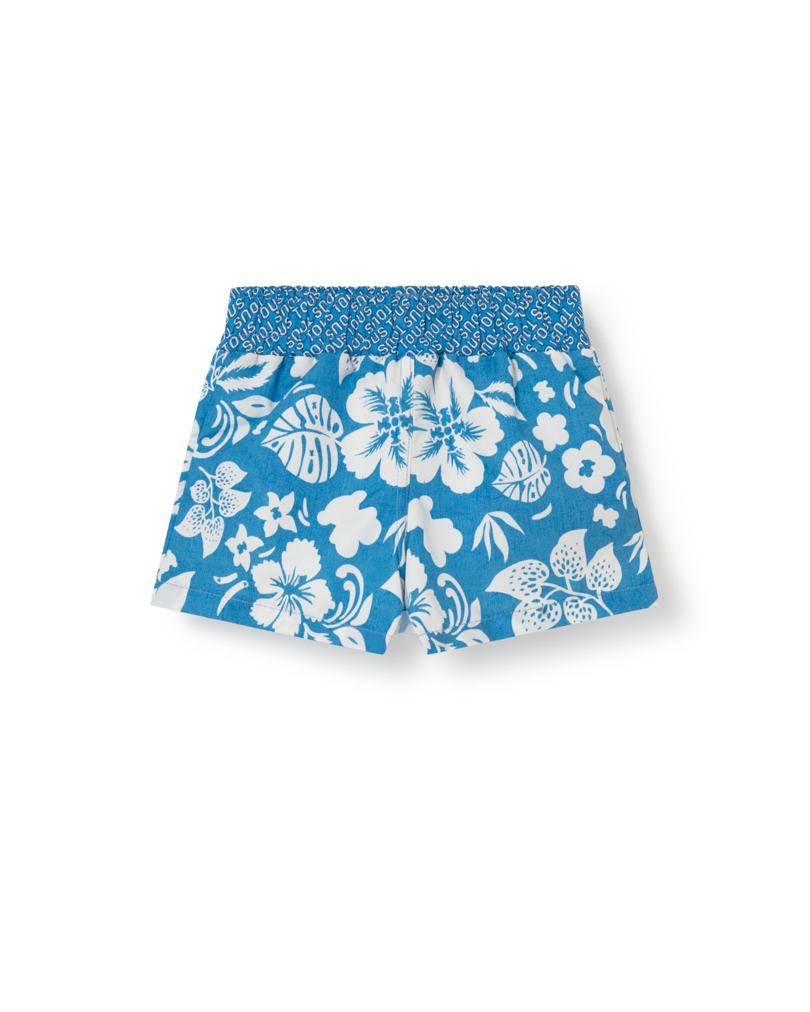 Imagen 0 de Bañador de niño estampado con flores y osos Azul / Blanco