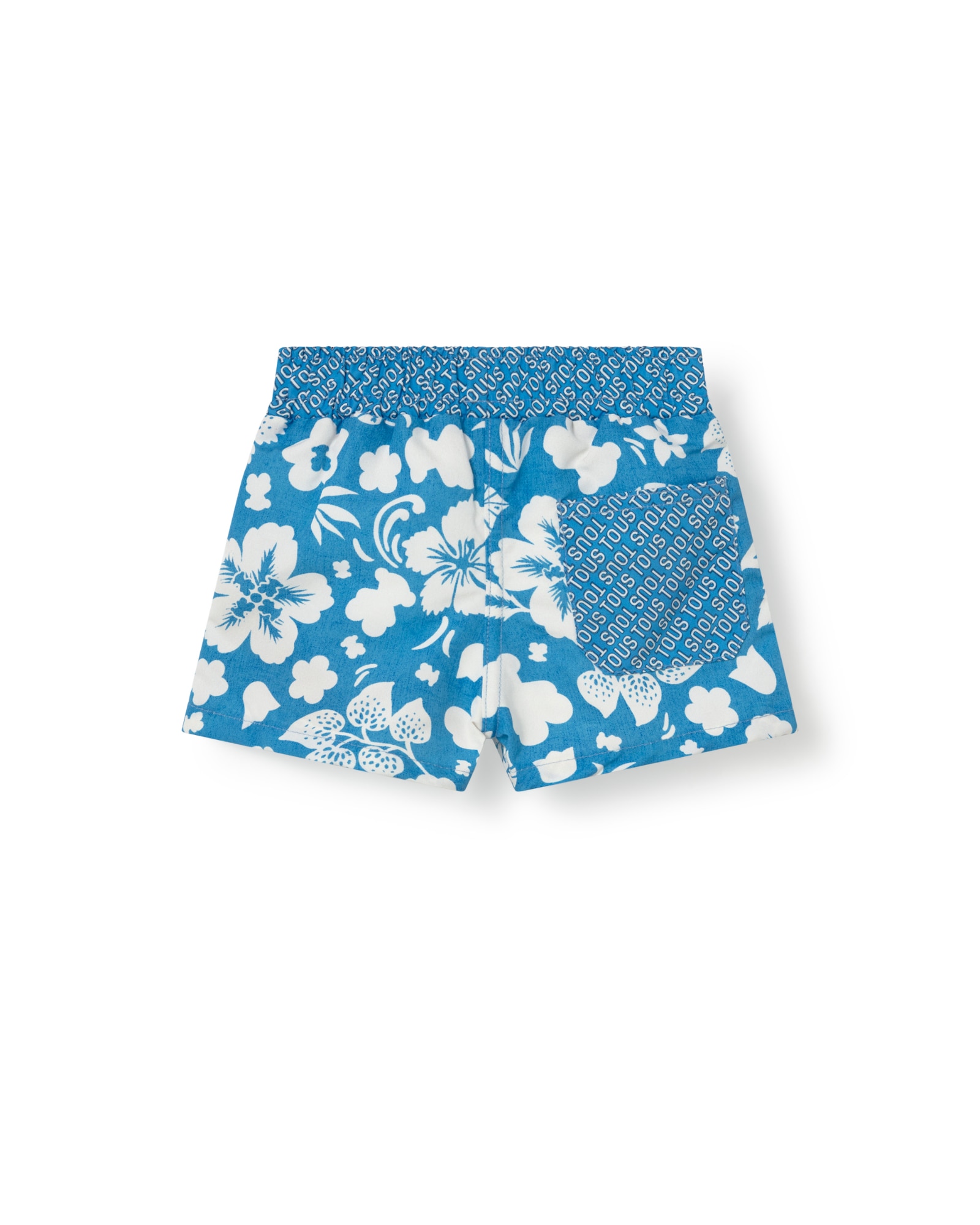 Bañador de niño estampado con flores y osos - Tous - Azul / Blanco Azul / Blanco-2