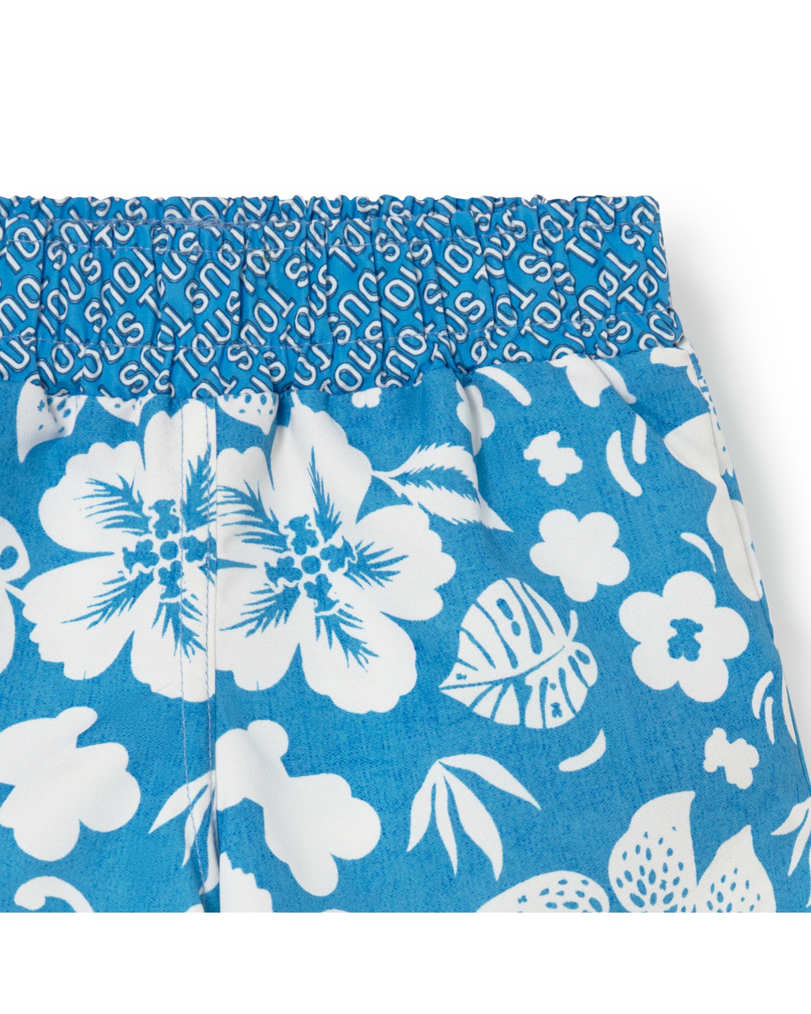 Bañador de niño estampado con flores y osos - Tous - Azul / Blanco Azul / Blanco-3