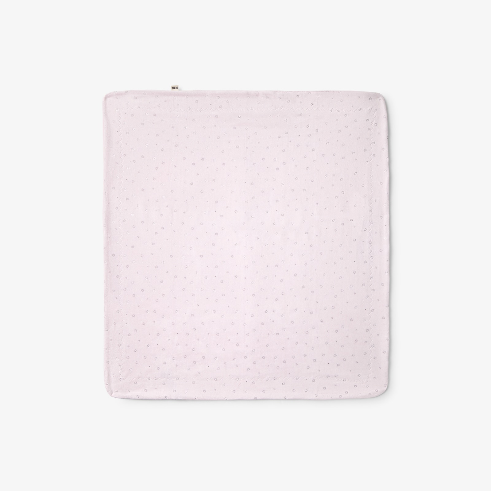 Manta de pelo corto 75 x 75 cm Tous Baby con microestampado - Rosa Rosa-1