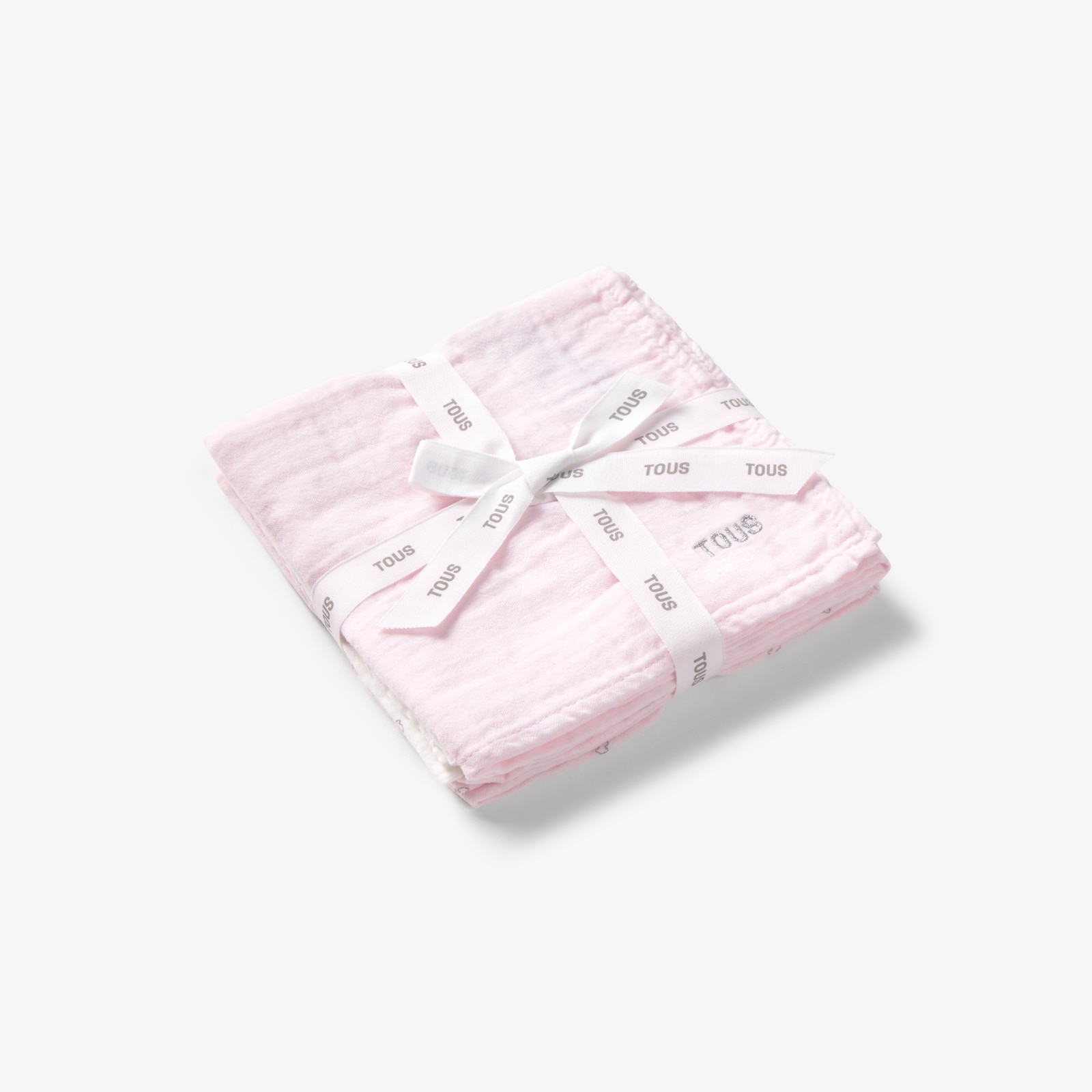 Imagen 4 de Pack de 3 muselinas 55x55 cm Tous Baby microestampadas - Rosa Rosa