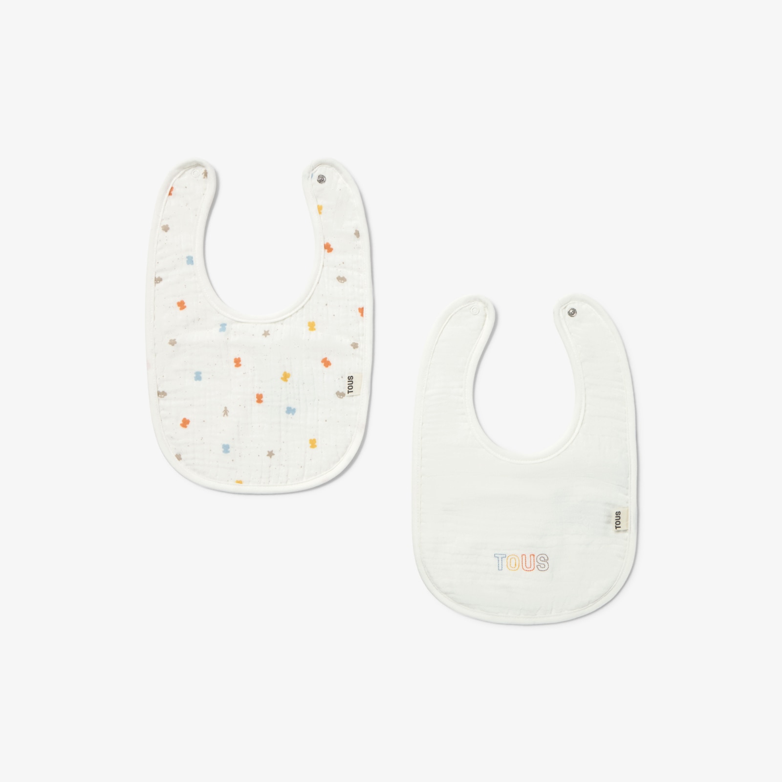 Imagen 0 de Set de baberos de bebé Tous Baby de algodón con logo y osos multicolor Multicolor