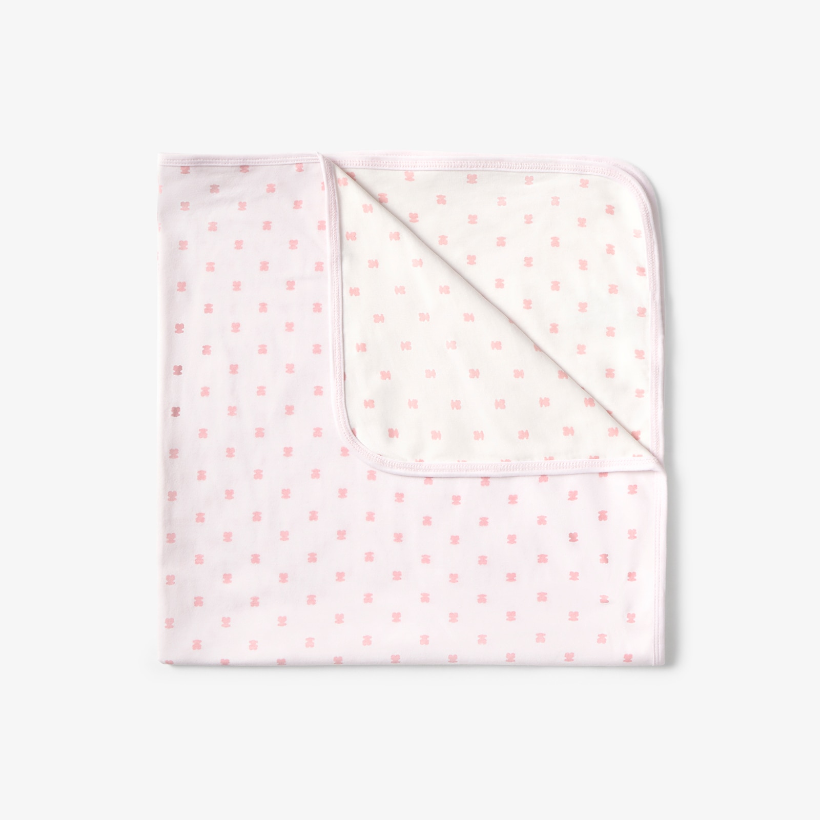 Arrullo de algodón 75x75 cm Tous Baby estampado con multi osos - Rosa Rosa-2