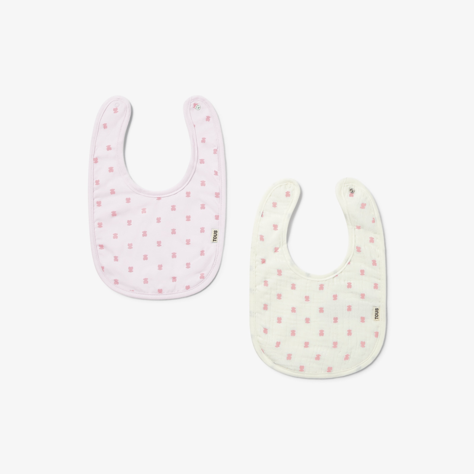 Imagen 0 de Set de baberos de bebé Tous Baby combinados de algodón con multi osos Rosa