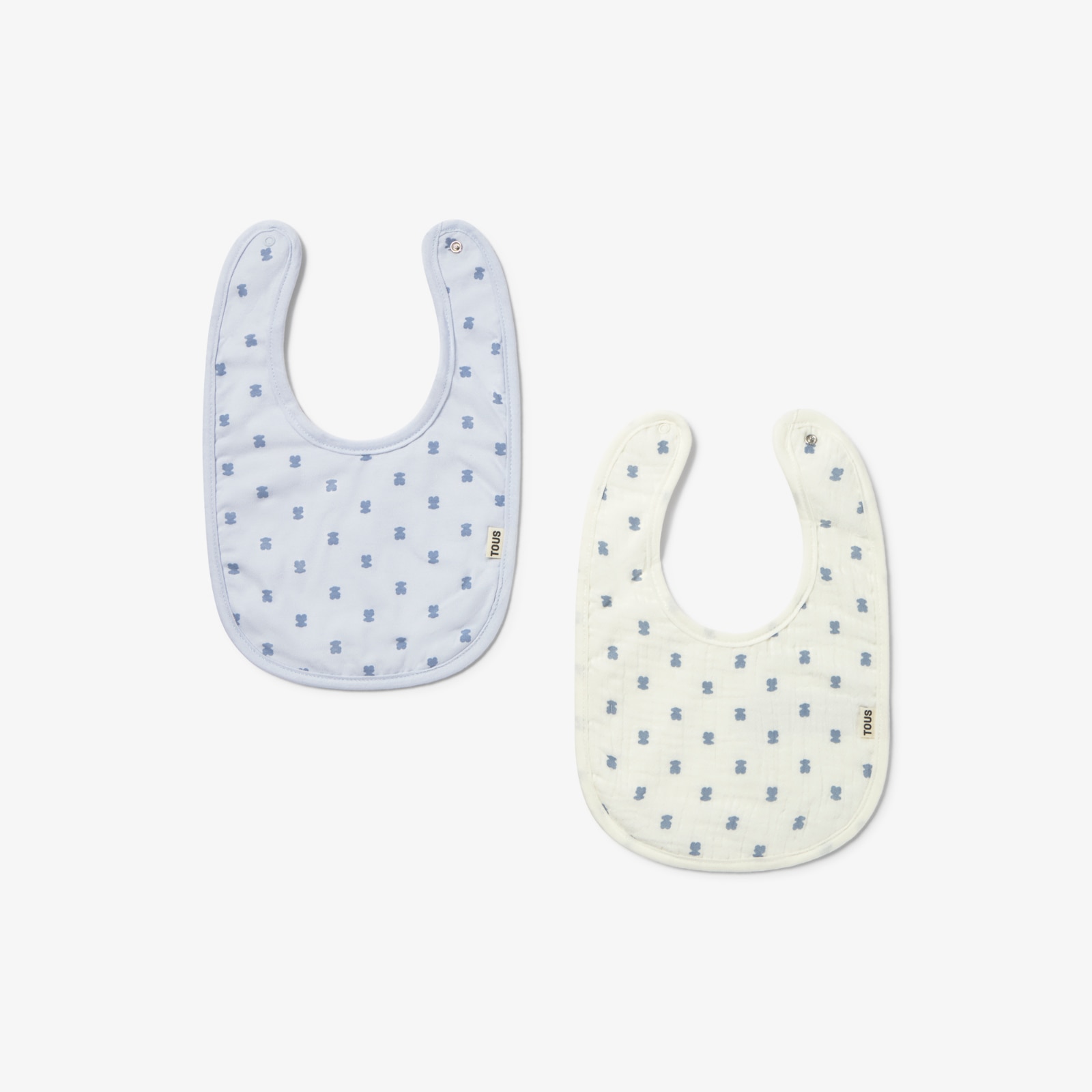 Set de baberos de bebé Tous Baby combinados de algodón con multi osos - Azul Azul-1