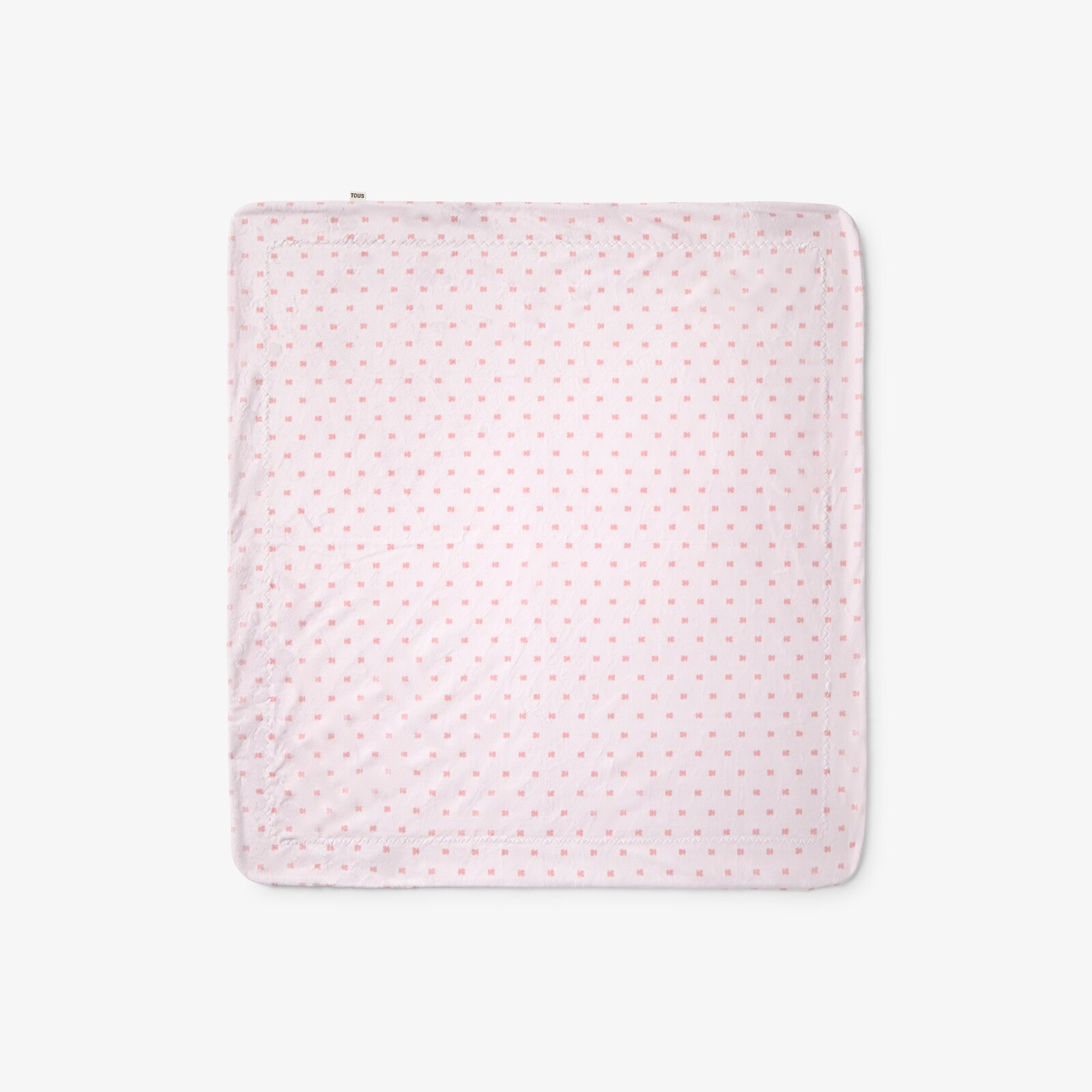 Manta de pelo corto 75 x 75 cm Tous Baby con multi osos - Rosa Rosa-1