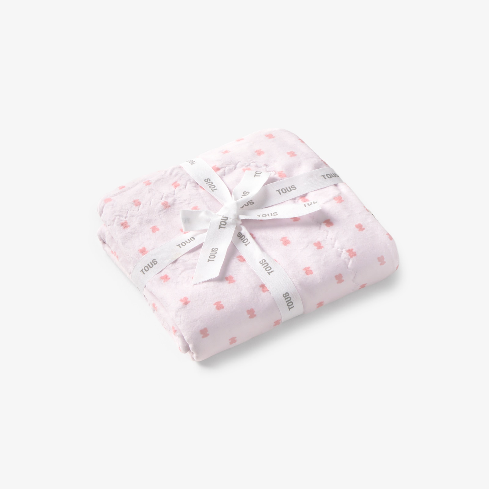 Manta de pelo corto 75 x 75 cm Tous Baby con multi osos - Rosa Rosa-3