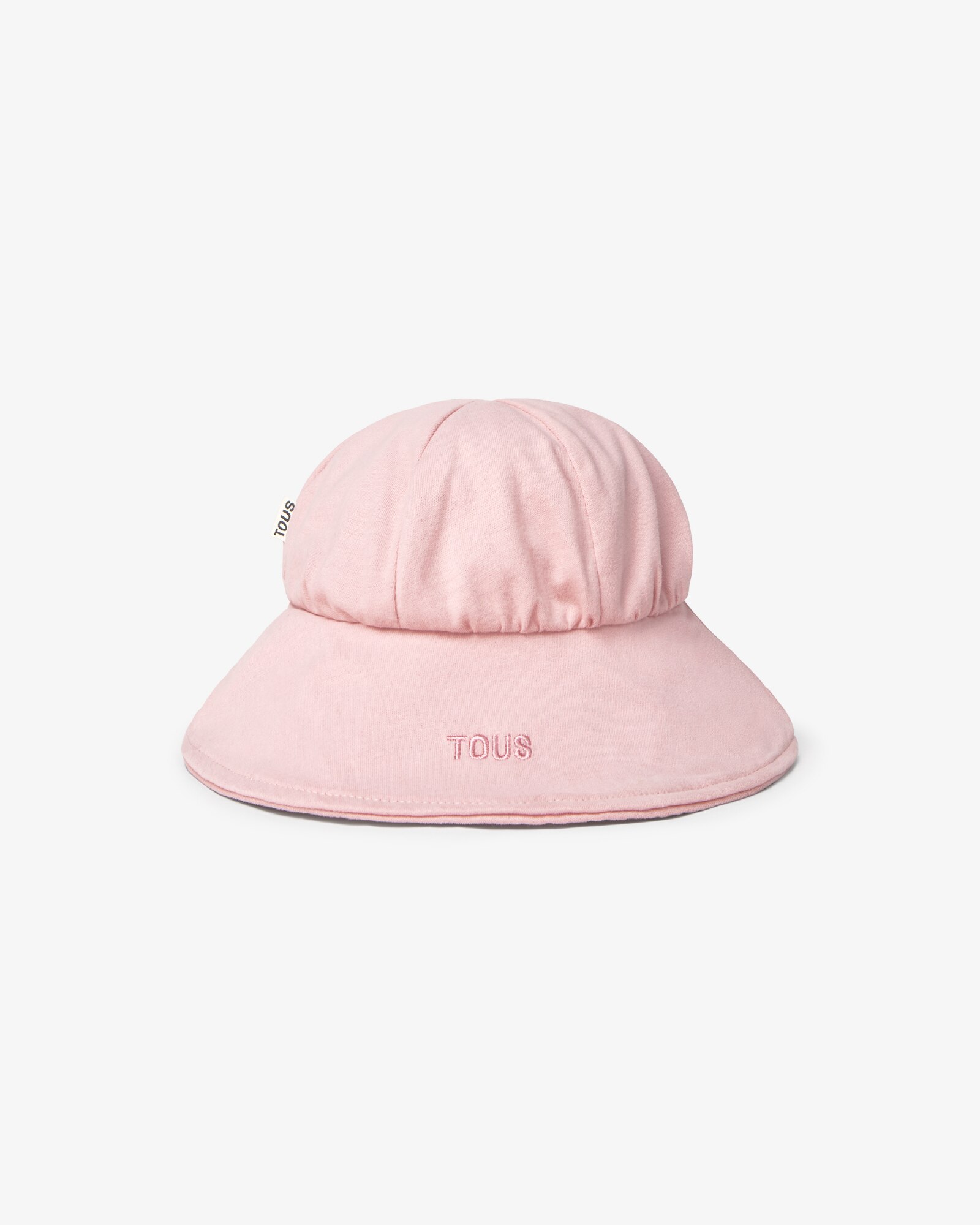 Sombrero de bebé en algodón de muselina con oso de rizo - Tous - Rosa Rosa-2