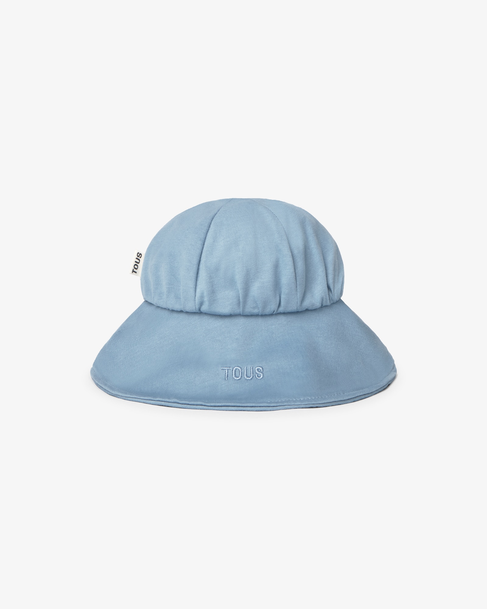 Sombrero de bebé en algodón de muselina con oso de rizo - Tous - Azul Azul-2