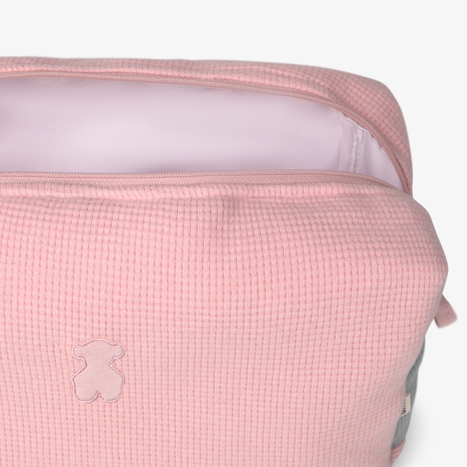 Imagen 3 de Neceser 26x10x17 cm Tous Baby liso estructurado - Rosa Rosa