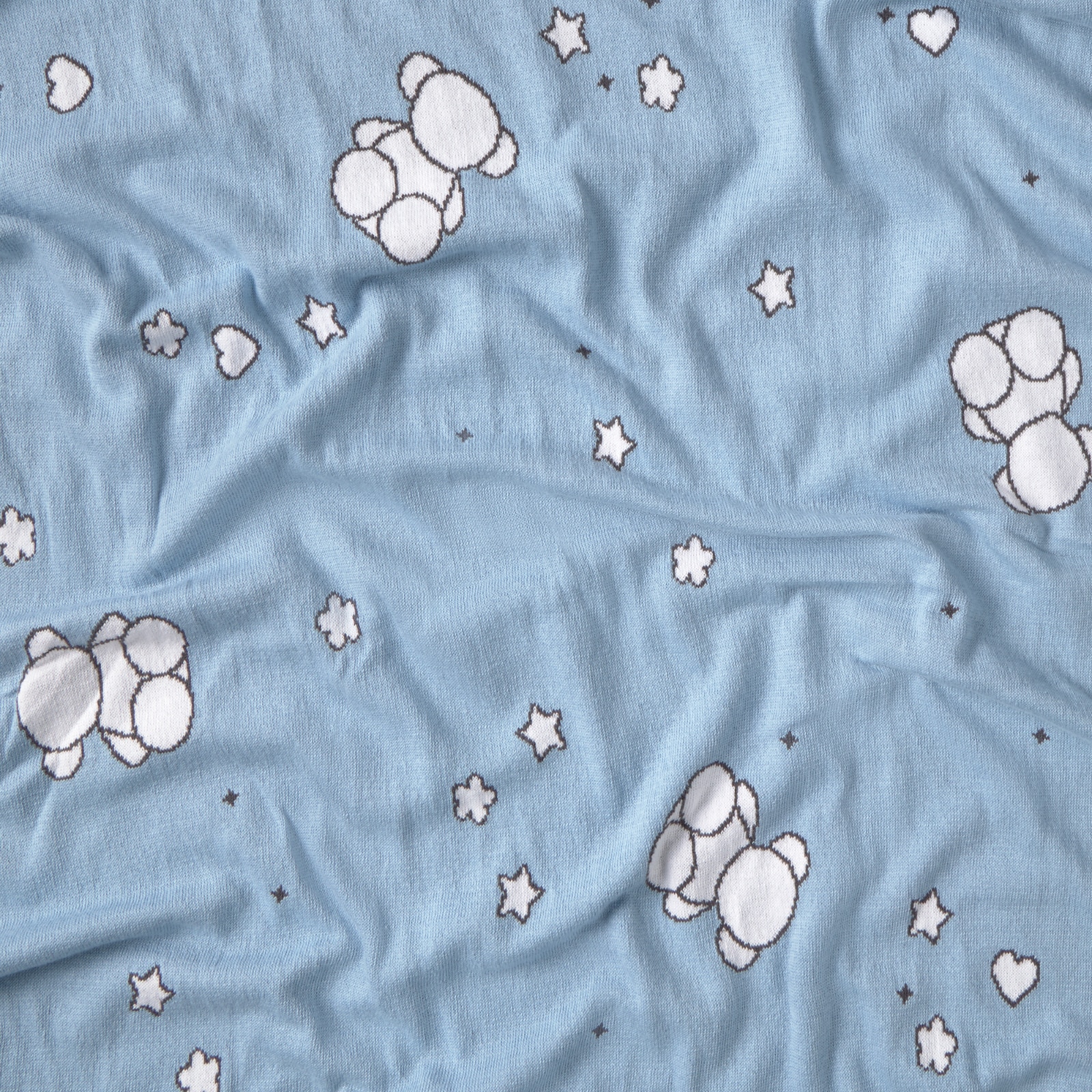 Manta para mini cuna o cuna 78x104 cm Tous Baby con estrellitas y osos Bold Bear - Azul Azul-3