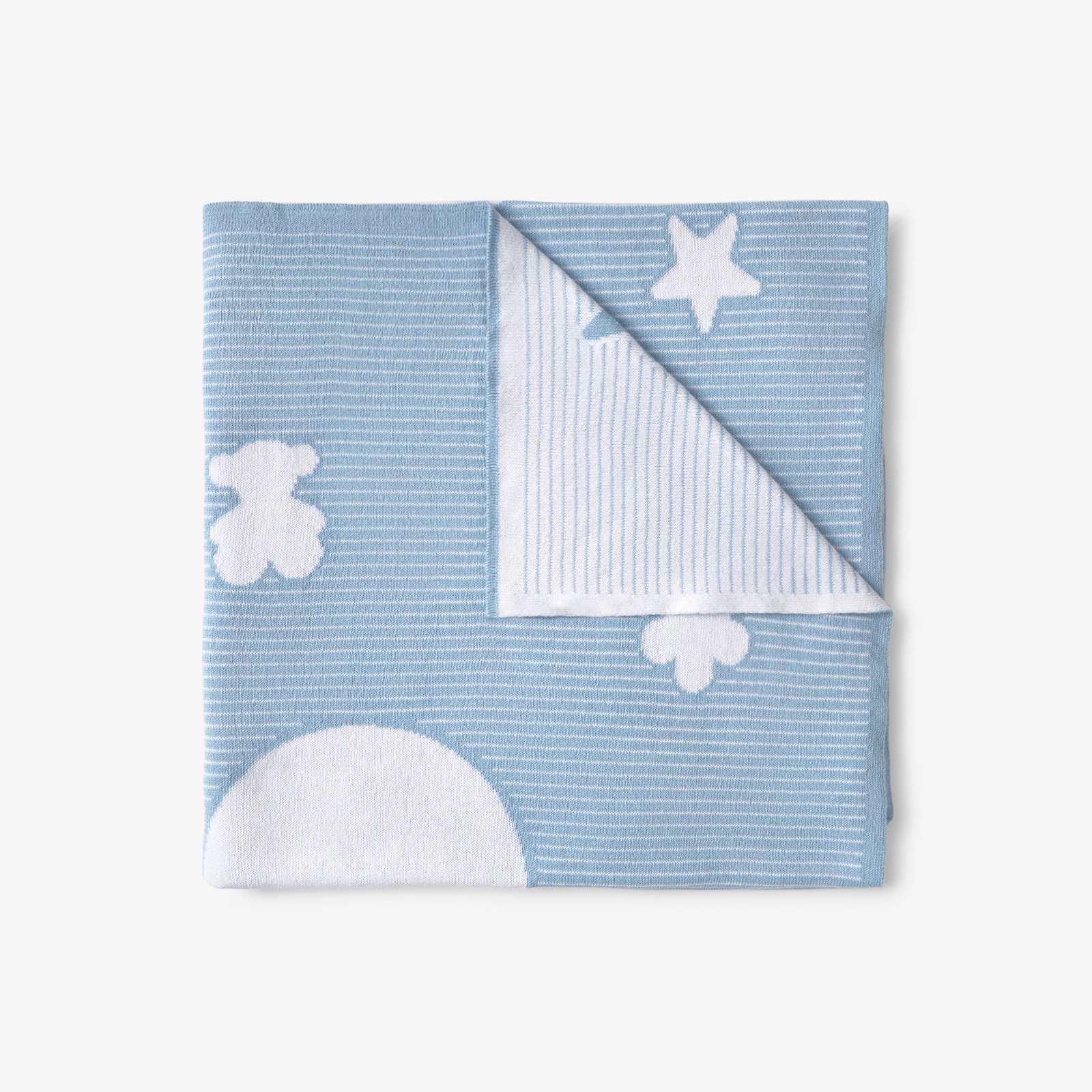 Manta para mini cuna o cuna 78x104 cm Tous Baby con multi osos - Azul Azul-2