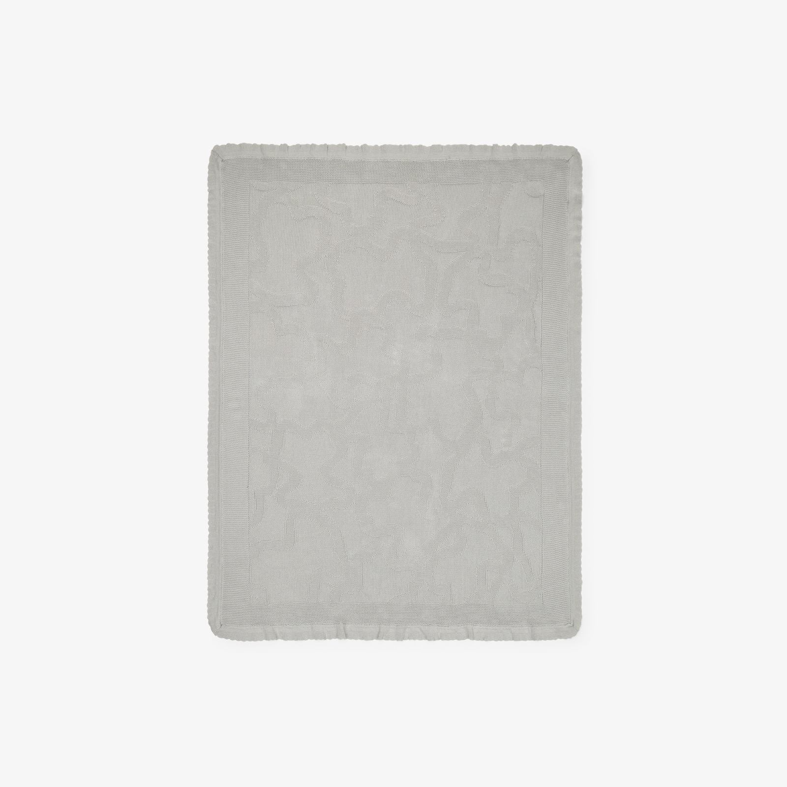 Imagen 0 de Manta para mini cuna o cuna 78x104 cm Tous Baby tricotada Kaos con volante Gris