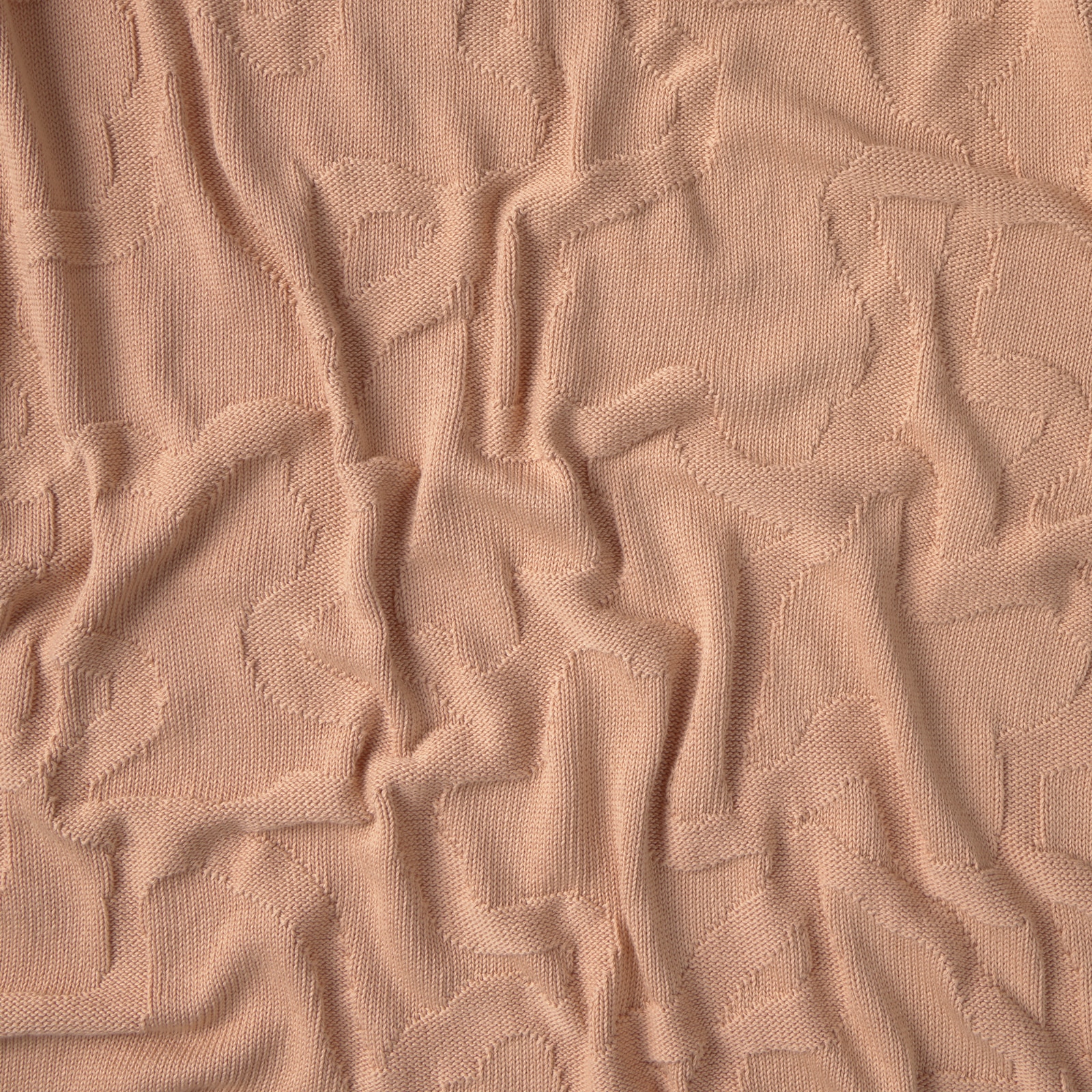 Manta para mini cuna o cuna 78x104 cm Tous Baby tricotada Kaos con volante - Rosa Rosa-3
