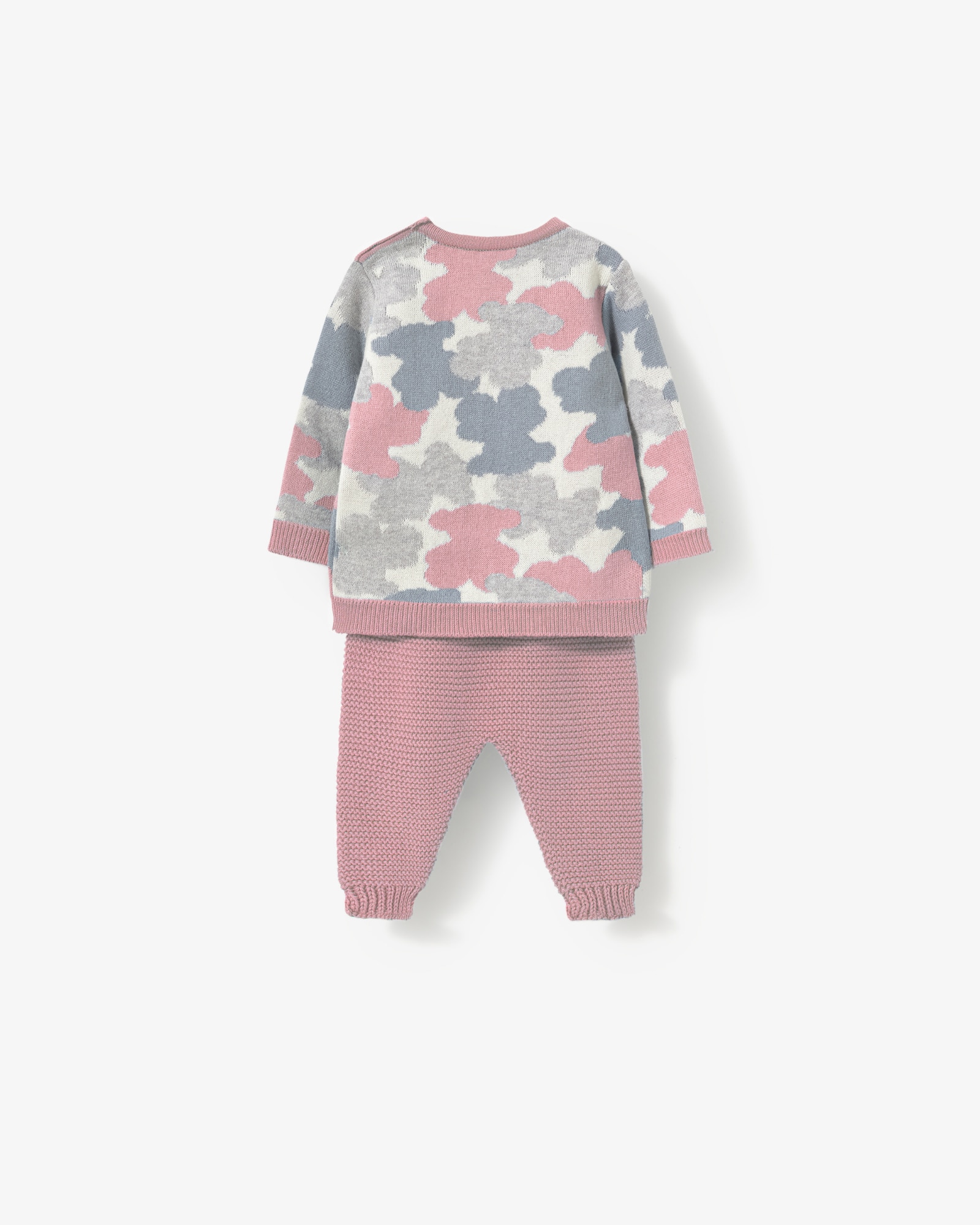 Imagen 3 de Conjunto de bebé niño en algodón de jersey con osos y pantalón liso - Tous - Rosa Rosa