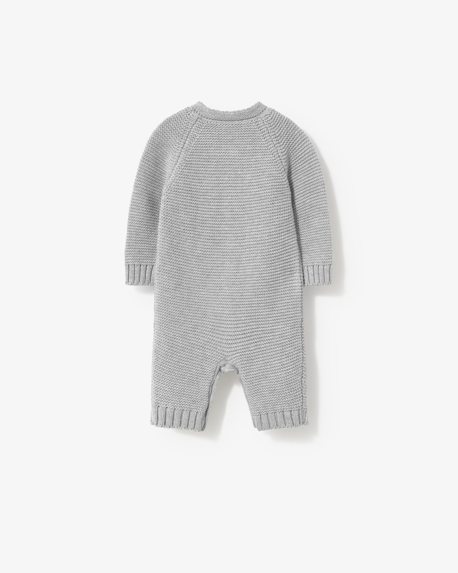 Pelele de bebé niña en algodón tricotado abotonado sin pies - Tous - Gris Gris-3