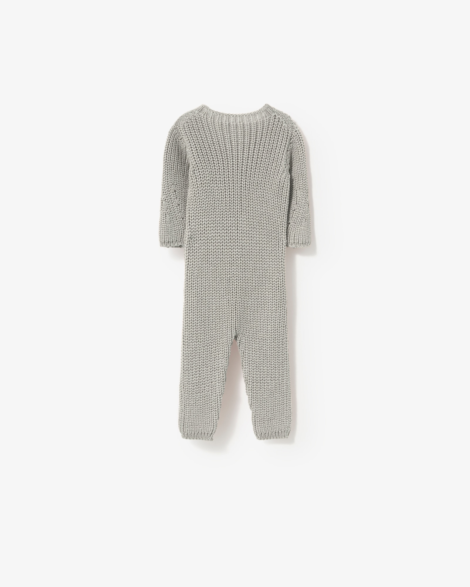 Pelele de bebé niño en algodón tricotado abotonado sin pies - Tous - Gris Gris-3