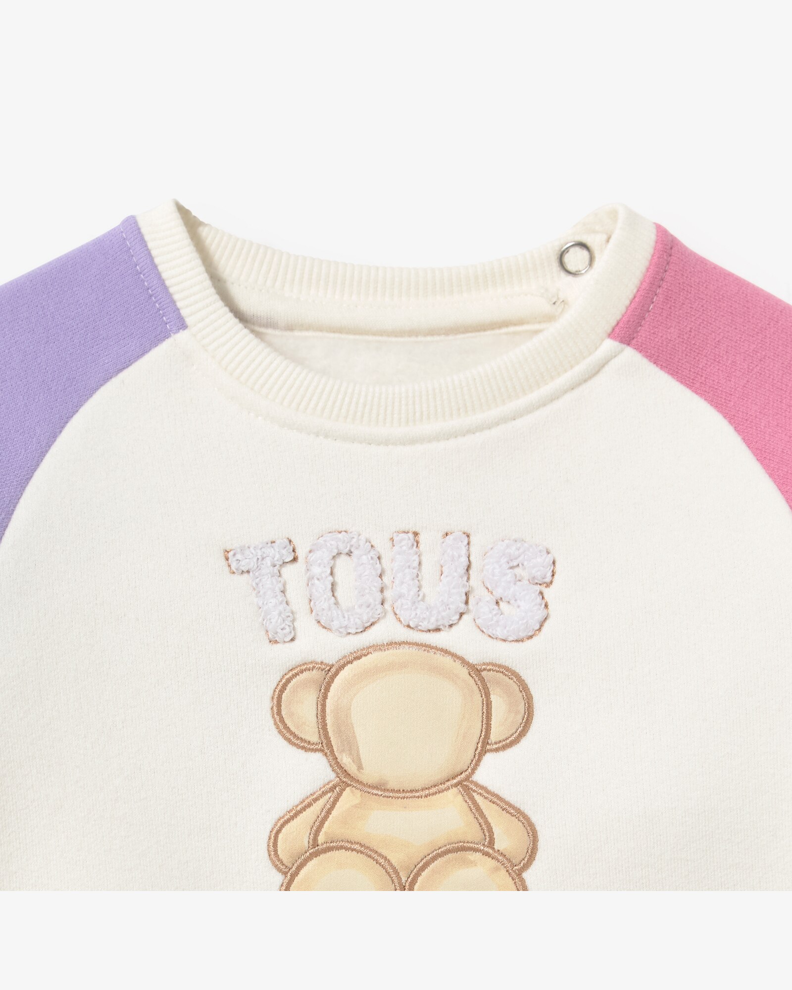 Sudadera de niño con estampado "tous 1920" frontal - Rosa Rosa-2