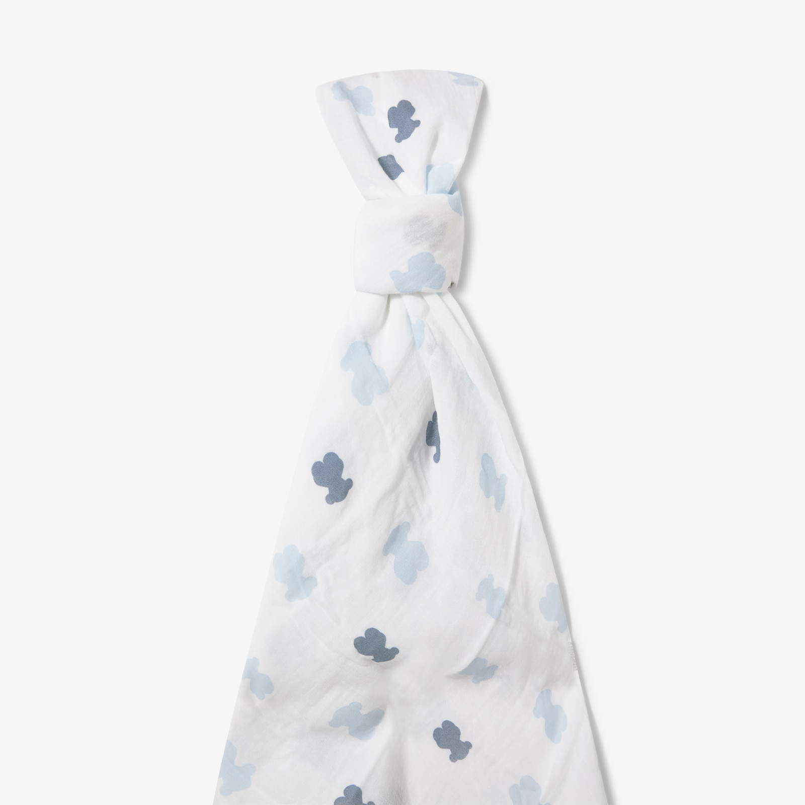Muselina de algodón 98x118 cm Tous Baby con osos - Azul Azul-3