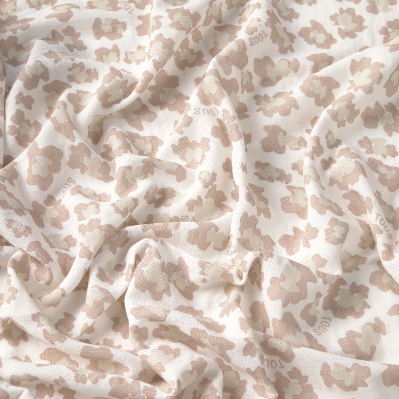Muselina de algodón 98x118 cm Tous Baby con osos felino - Beige Beige-2