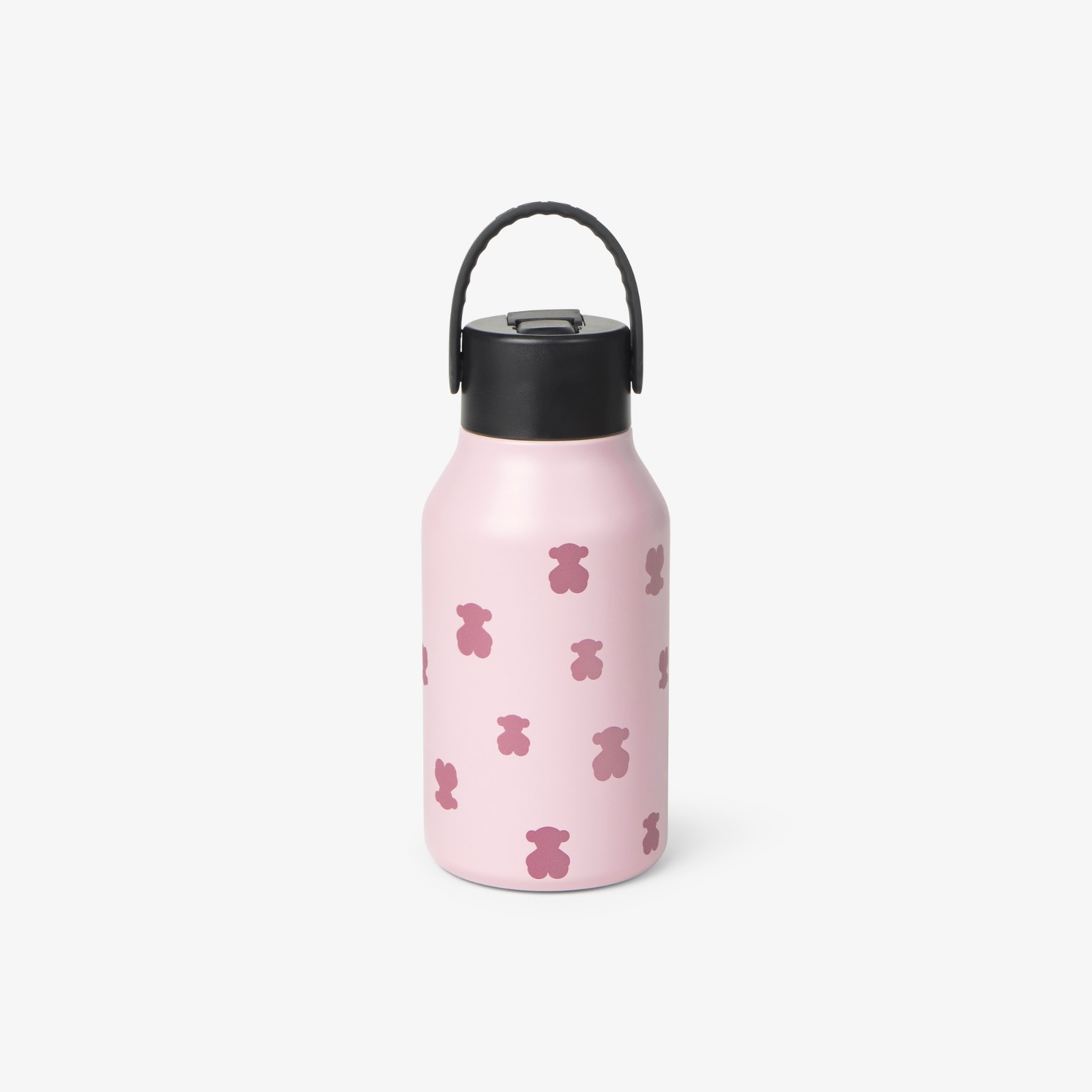 Imagen 0 de Botella pequeña Tous Baby con boquilla abatible y pajita multi osos Rosa