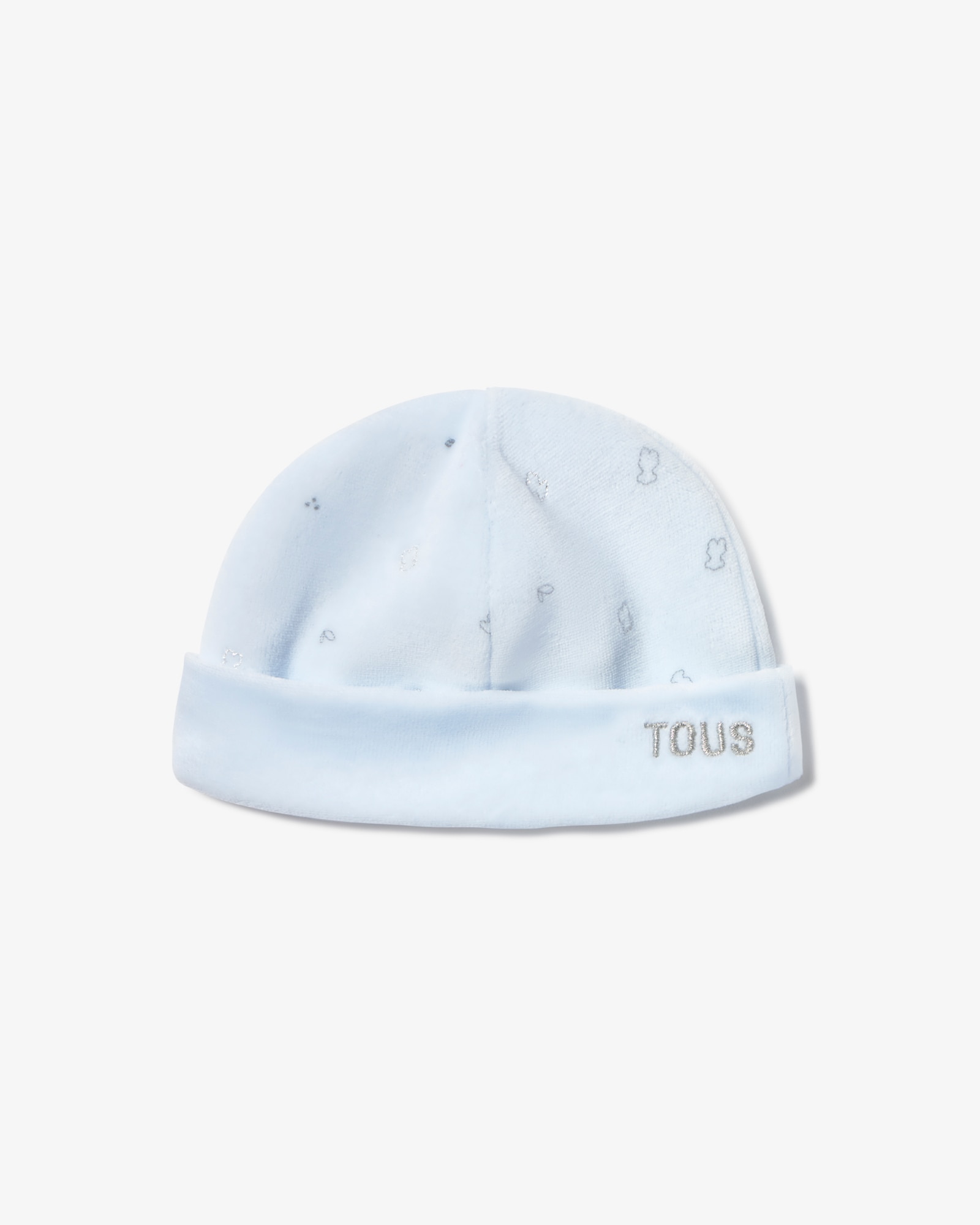 Set de bebé niño primera puesta tundosado con gorro, camiseta cruzada y polaina - Tous - Azul claro Azul claro-2