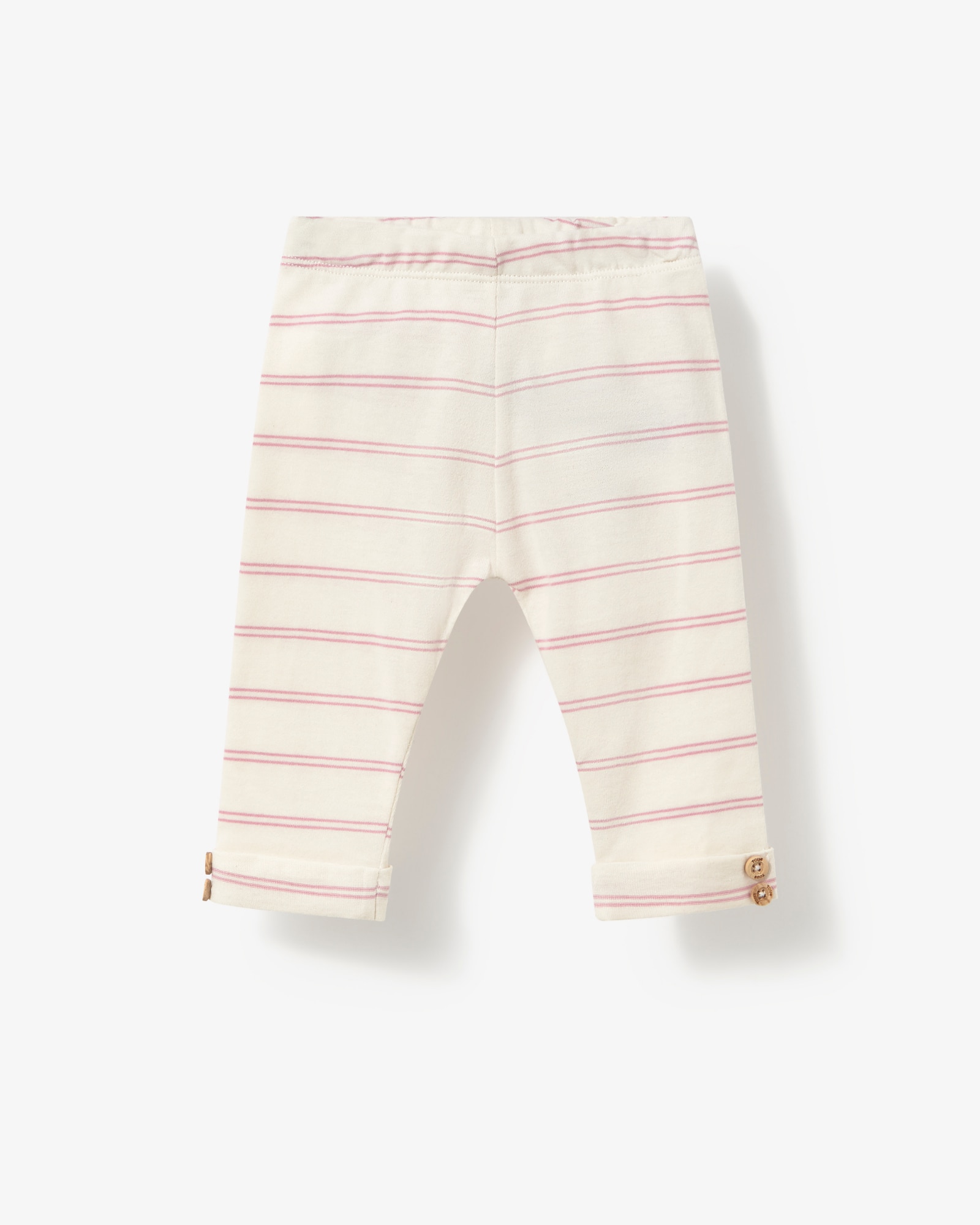 Conjunto de bebé niño en algodón a rayas con camiseta cruzada y legging - Tous - Rosa Rosa-2