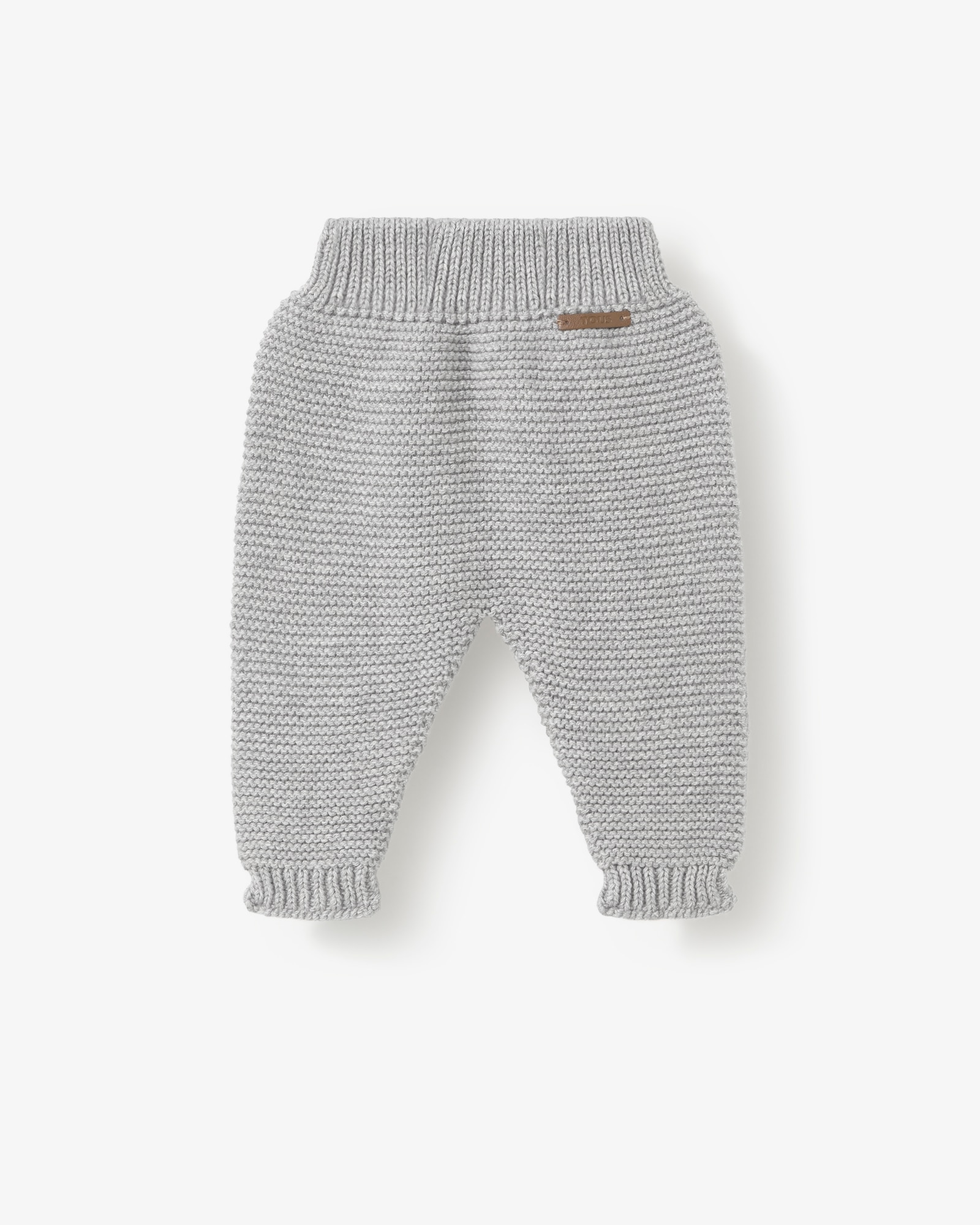 Conjunto de bebé niña en algodón tricotado liso con jersey abotonado y polaina - Tous - Gris Gris-2