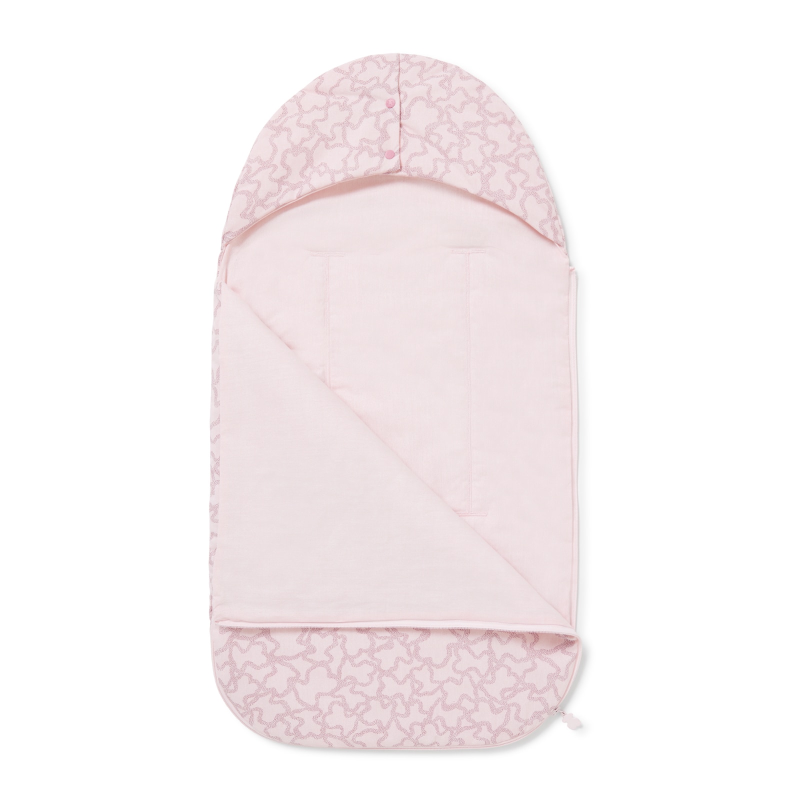 Imagen 2 de Saco para capazo o silla de paseo reversible Tous Baby Hkaos - Rosa Rosa
