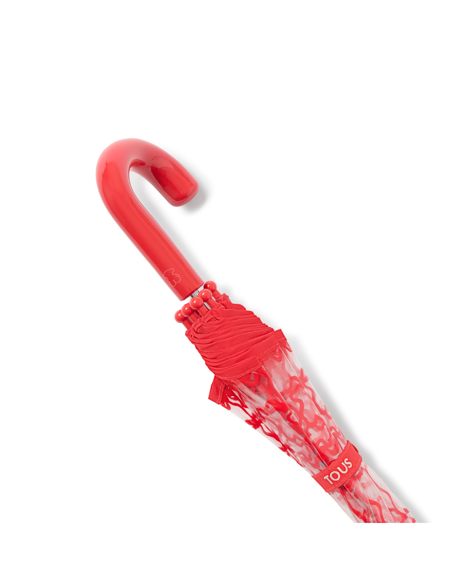 Paraguas con estampado kaos en azul - Tous - Rojo Rojo-3