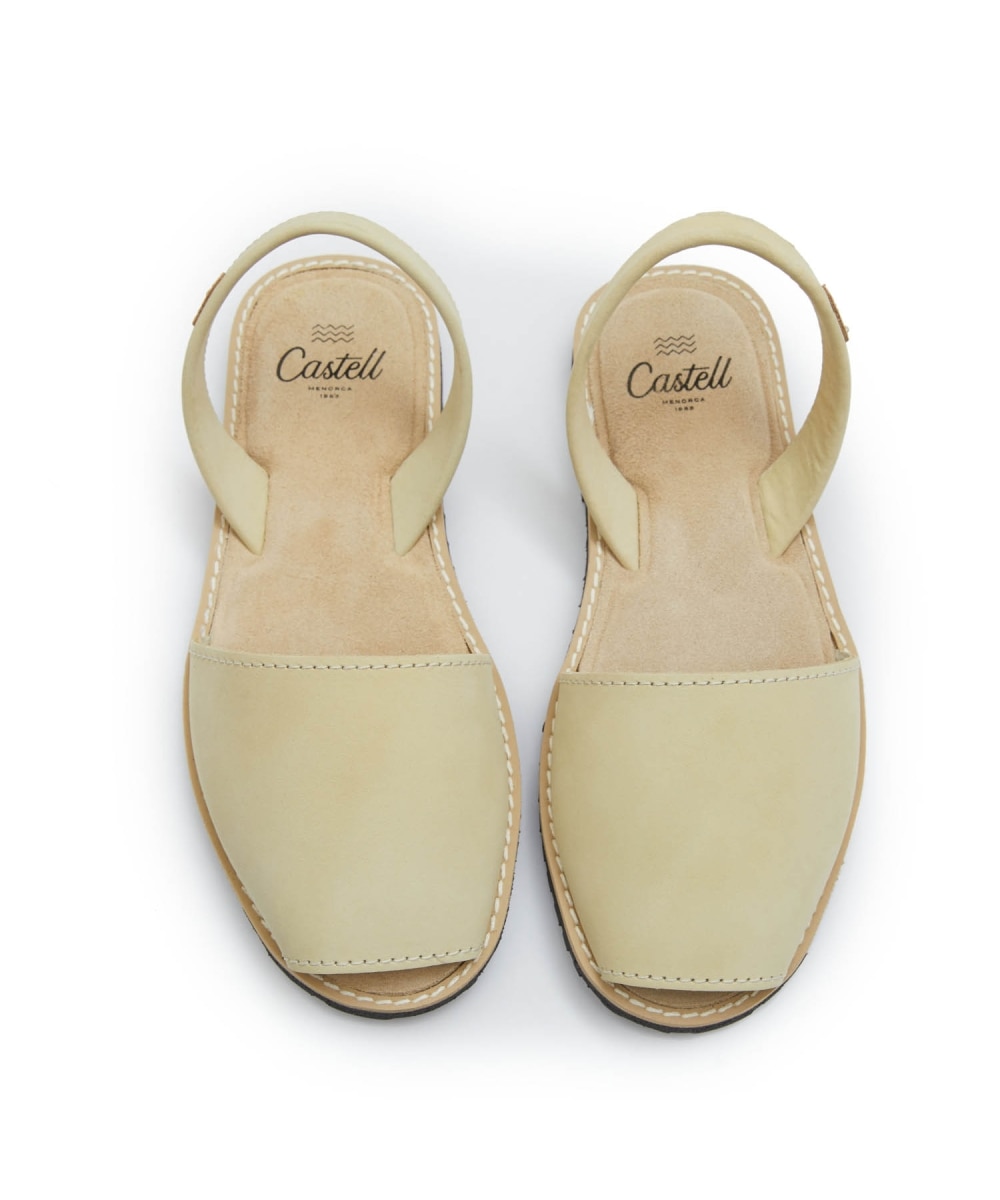 Menorquinas unisex de serraje - CASTELL MENORCA - Crudo Crudo-3