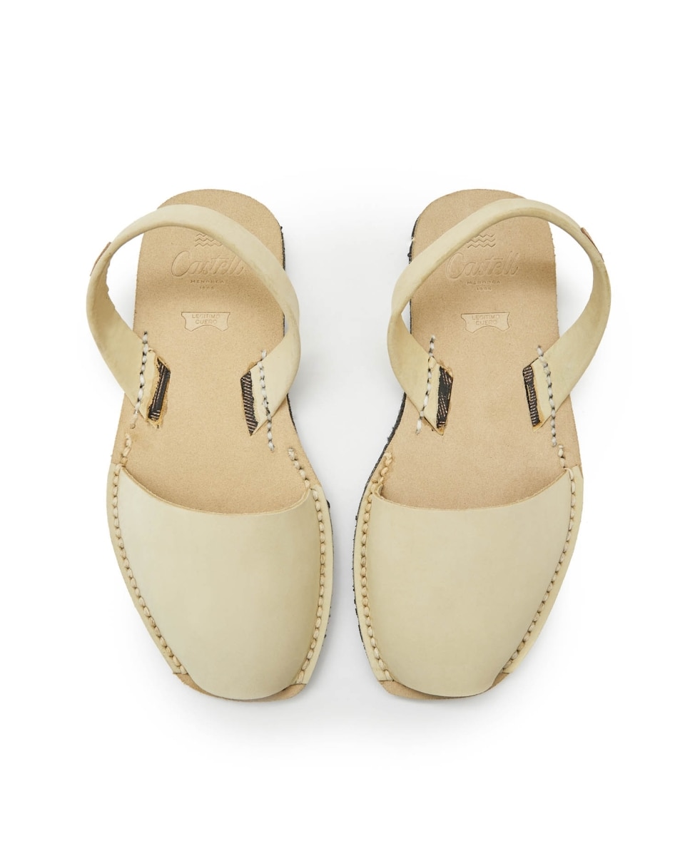 Menorquinas unisex en piel - CASTELL MENORCA - Crudo Crudo-2