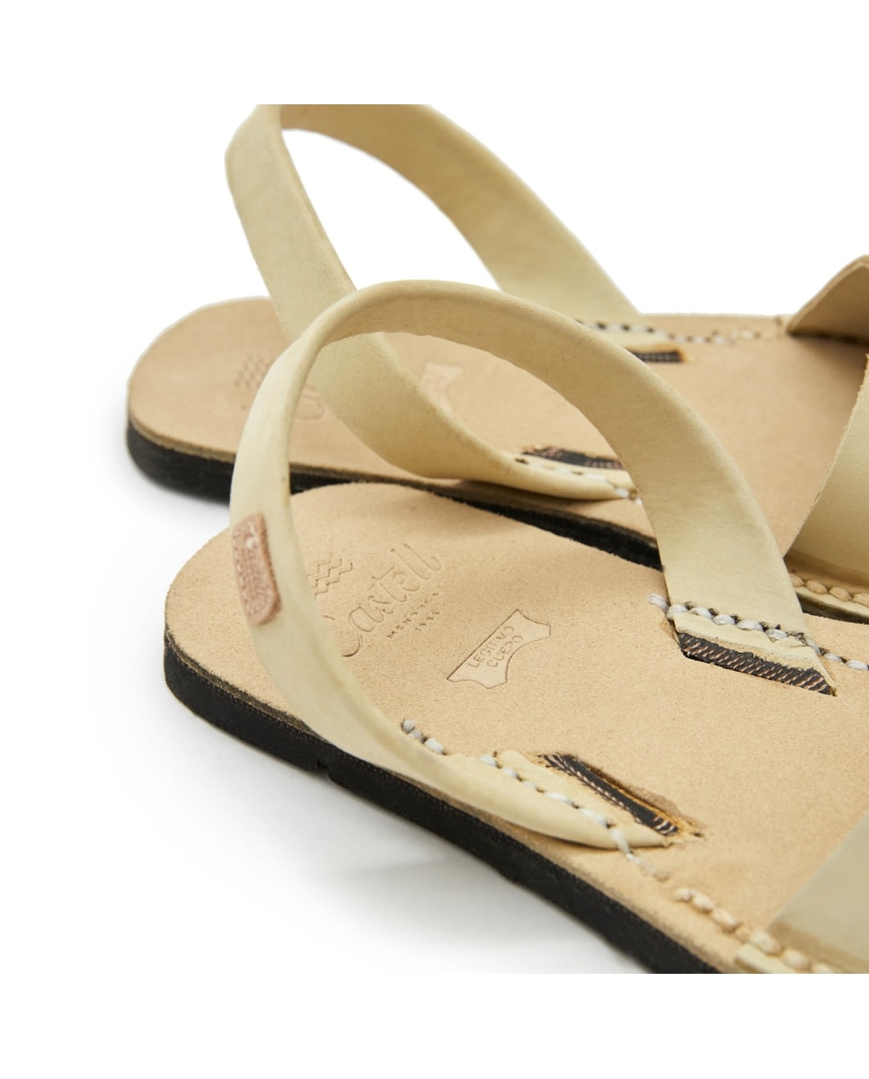 Menorquinas unisex en piel - CASTELL MENORCA - Crudo Crudo-4