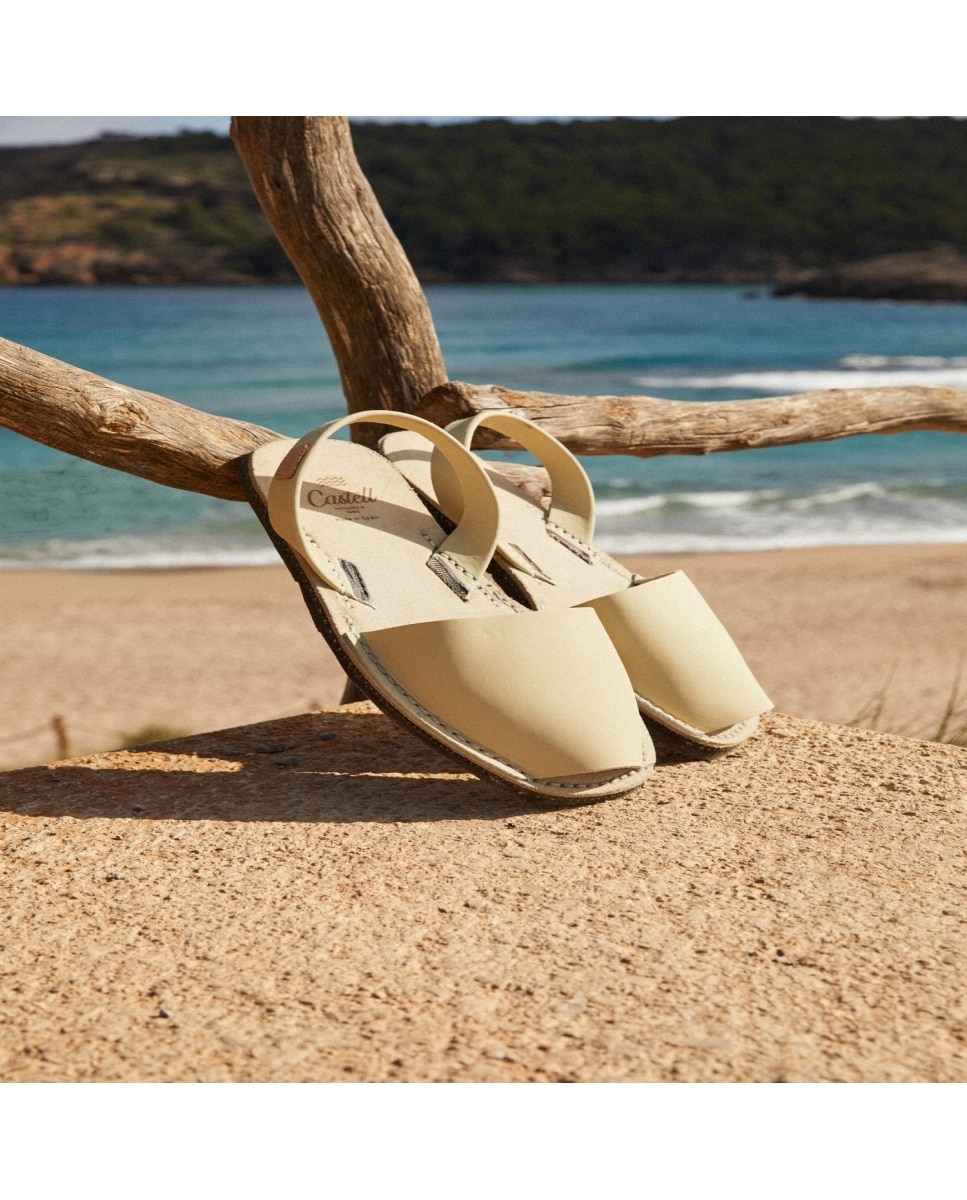 Menorquinas unisex en piel - CASTELL MENORCA - Crudo Crudo-5