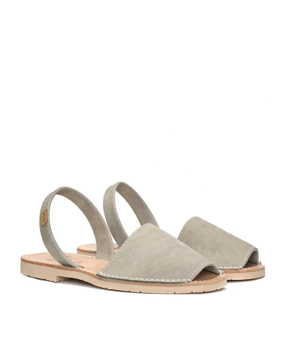 Sandalias unisex con suela de marfil - CASTELL MENORCA - Gris Gris-3