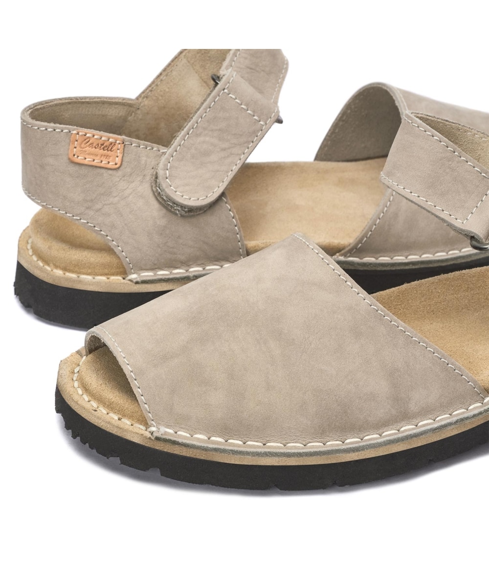 Sandalias unisex tipo frailera - CASTELL MENORCA - Beige Beige-3