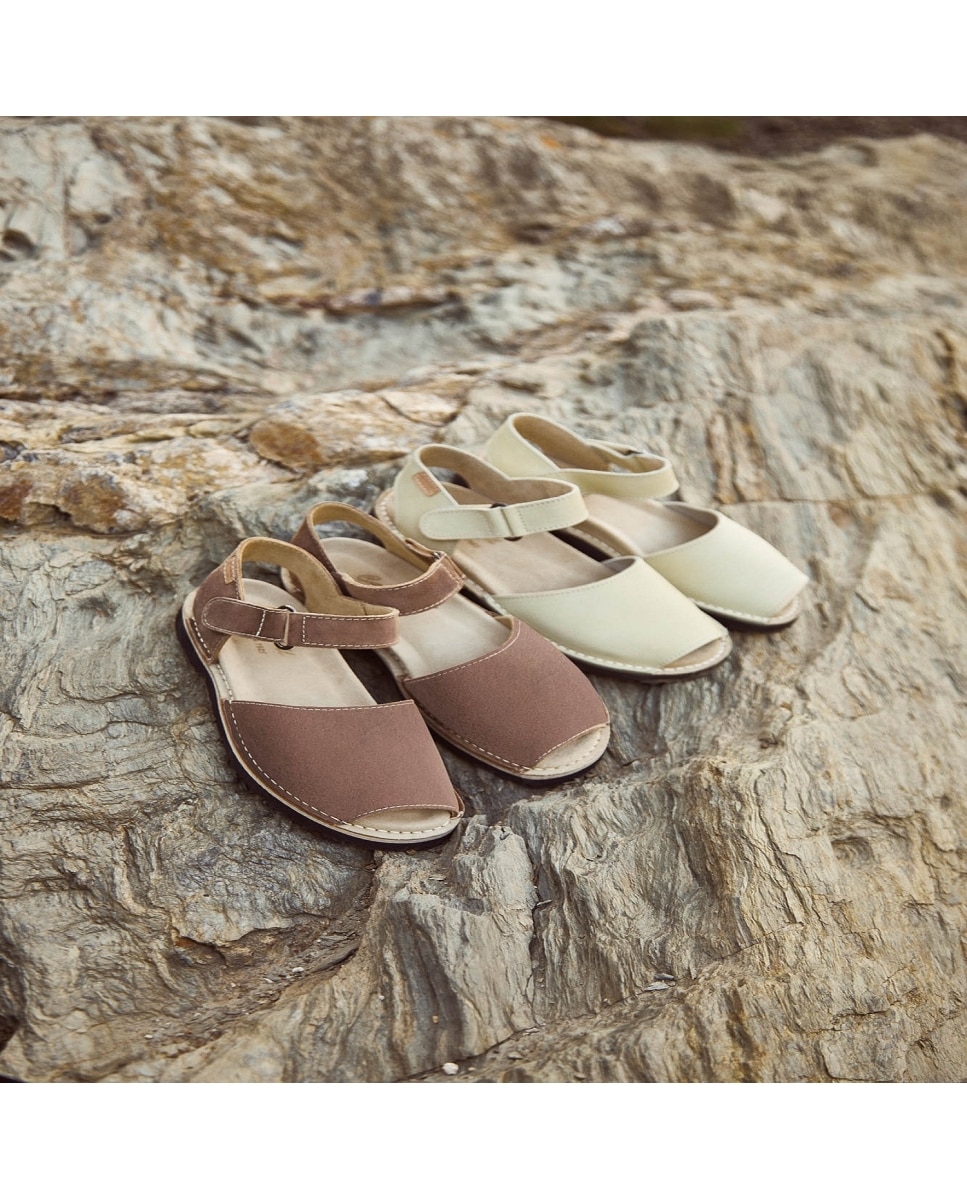 Sandalias unisex tipo frailera - CASTELL MENORCA - Crudo Crudo-4