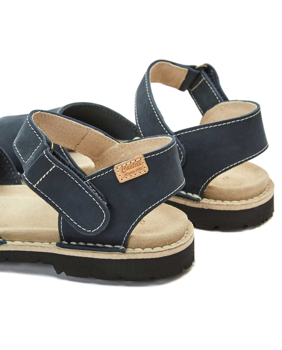 Sandalias unisex tipo frailera - CASTELL MENORCA - Azul Azul-2