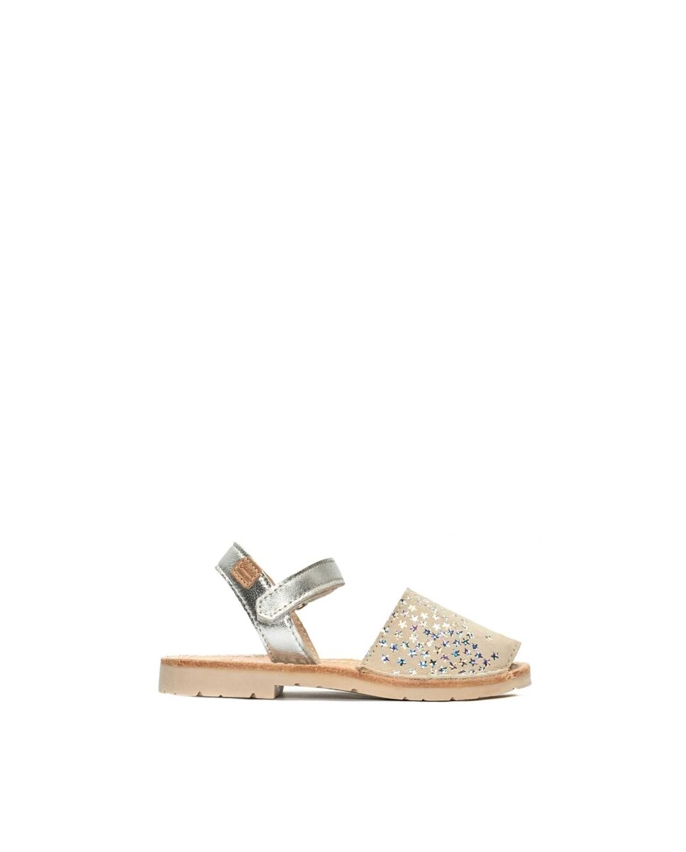 Menorquinas de niña estampadas - CASTELL MENORCA - Beige Beige-1