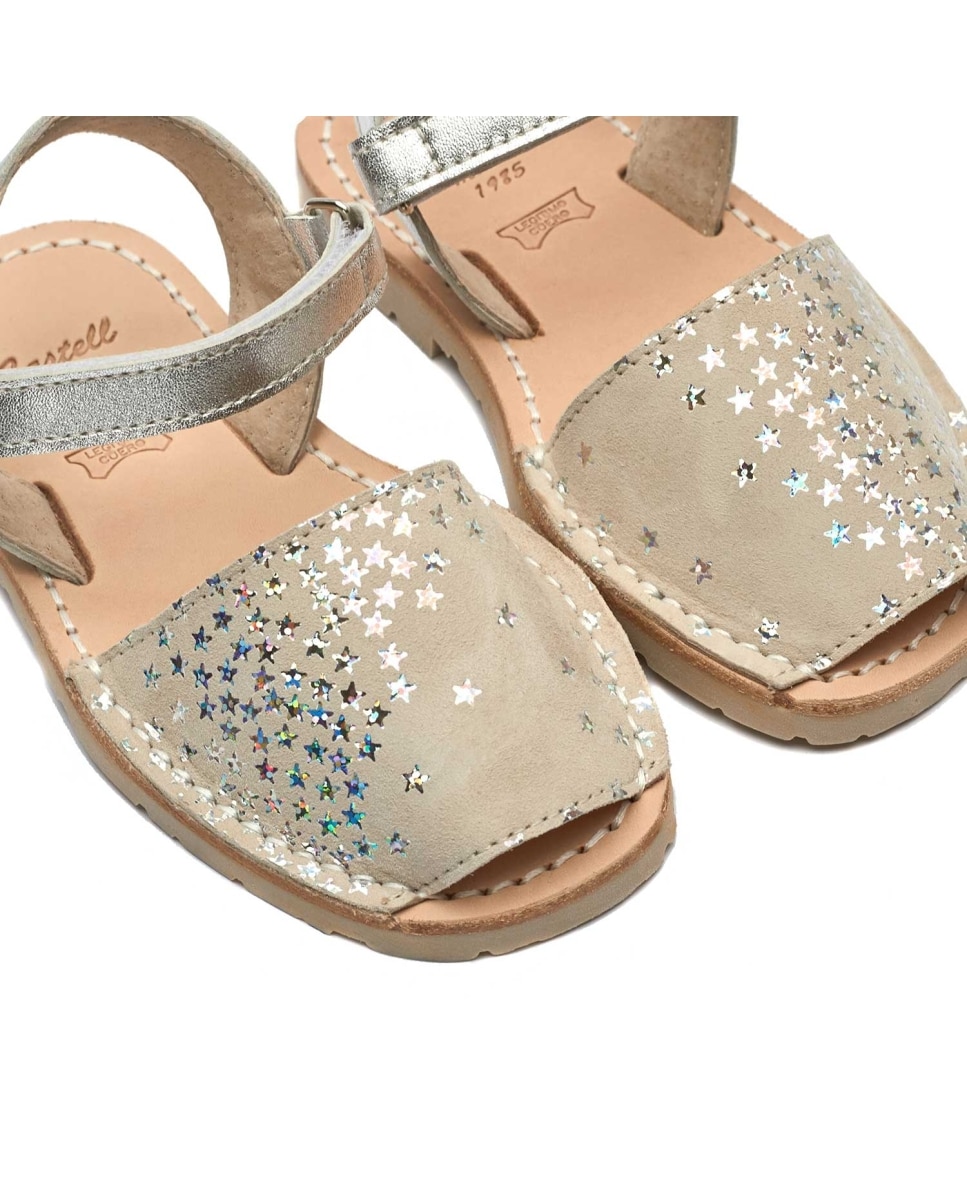 Menorquinas de niña estampadas - CASTELL MENORCA - Beige Beige-3