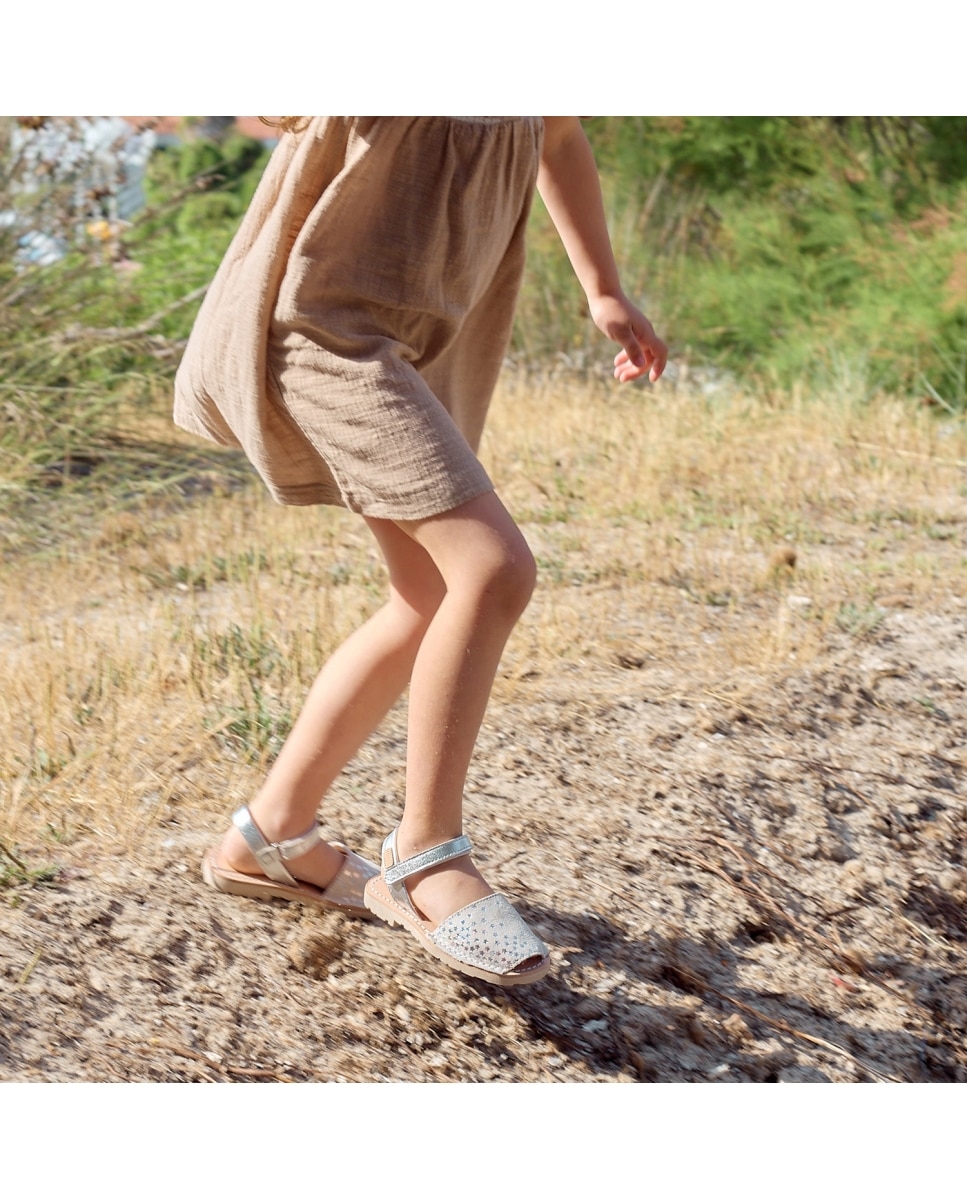 Menorquinas de niña estampadas - CASTELL MENORCA - Beige Beige-4