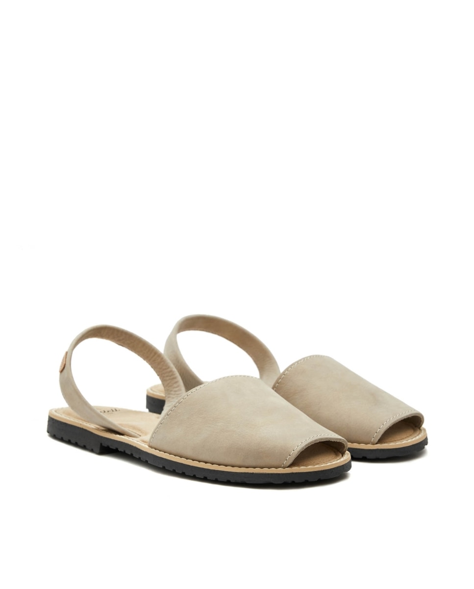 Menorquinas unisex de serraje - CASTELL MENORCA - Beige Beige-4