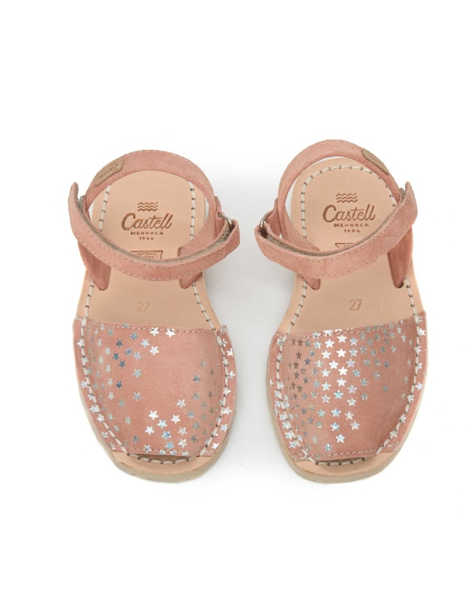 Menorquinas de niña estampadas - CASTELL MENORCA - Marrón claro Marrón claro-3