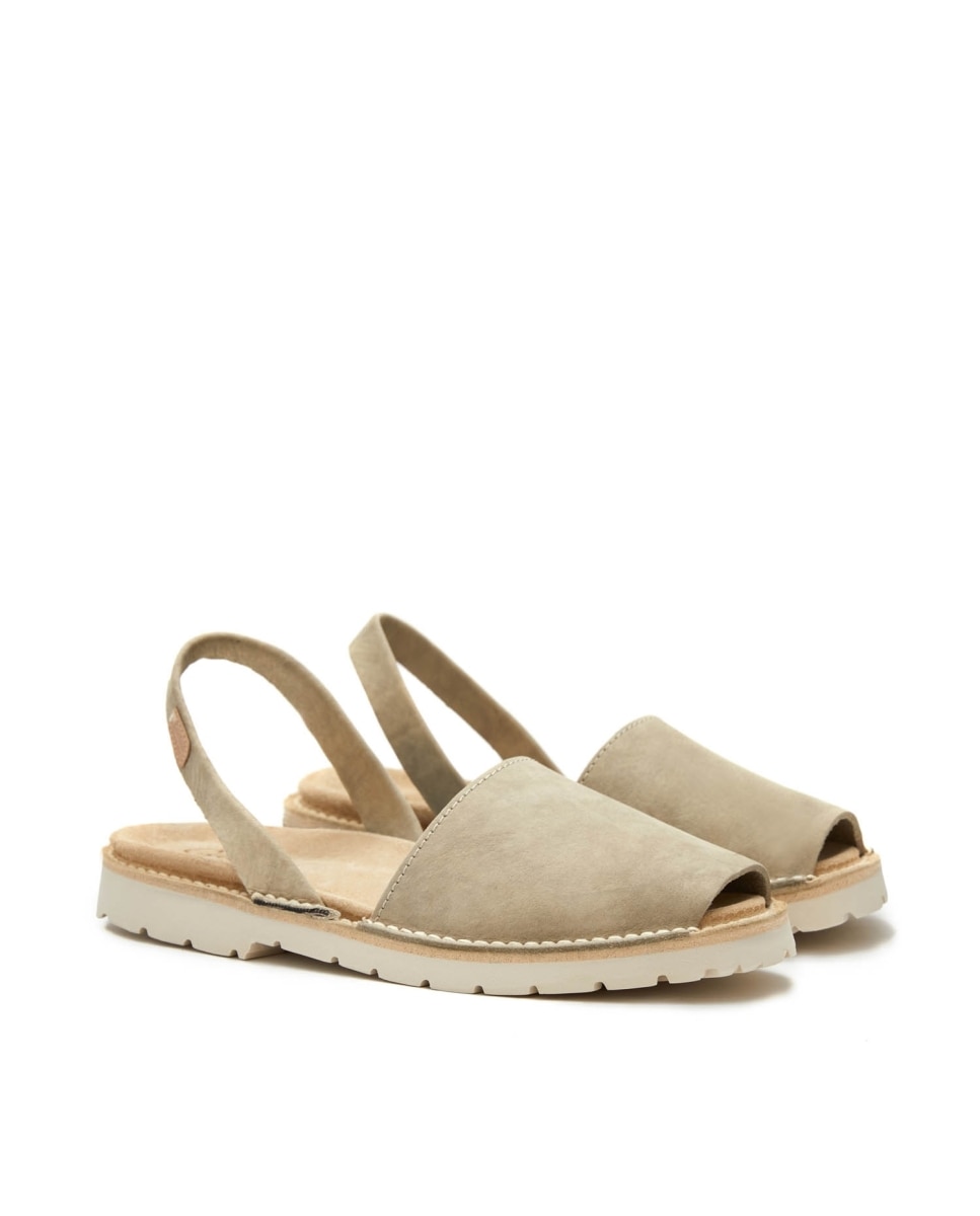 Menorquinas unisex anatómicas y suela blanca - CASTELL MENORCA - Beige Beige-3
