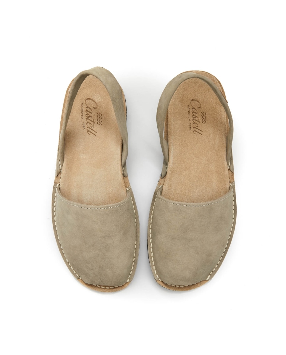 Menorquinas unisex anatómicas y suela blanca - CASTELL MENORCA - Beige Beige-2